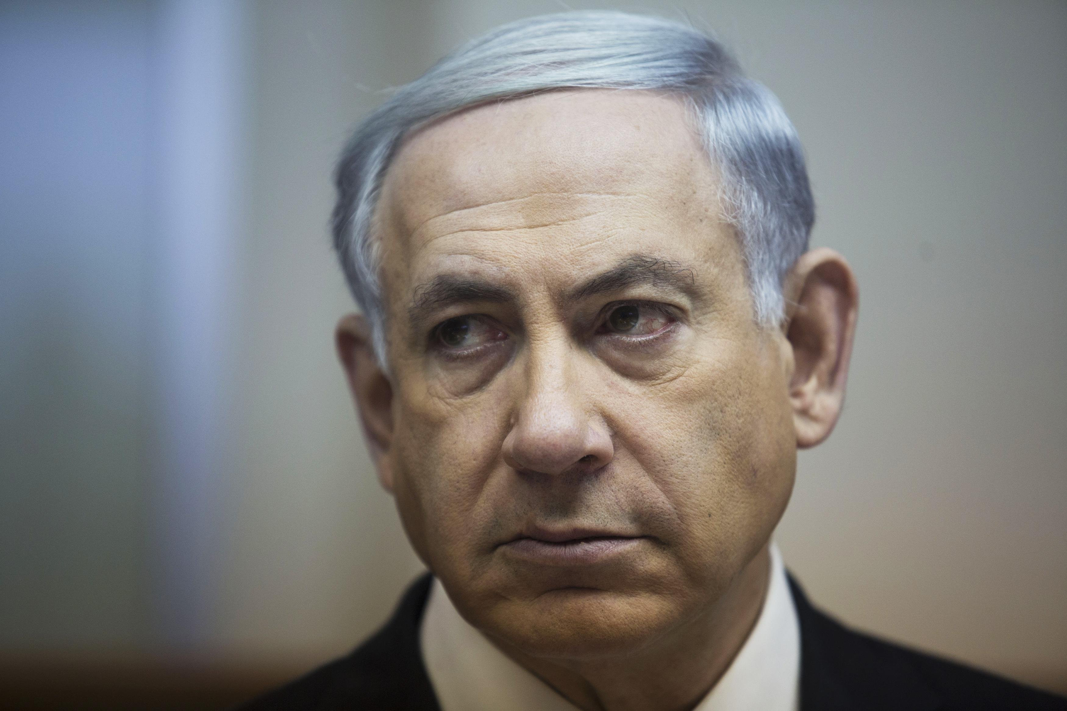 Israeli PM Netanyahu weekly cabinet meeting