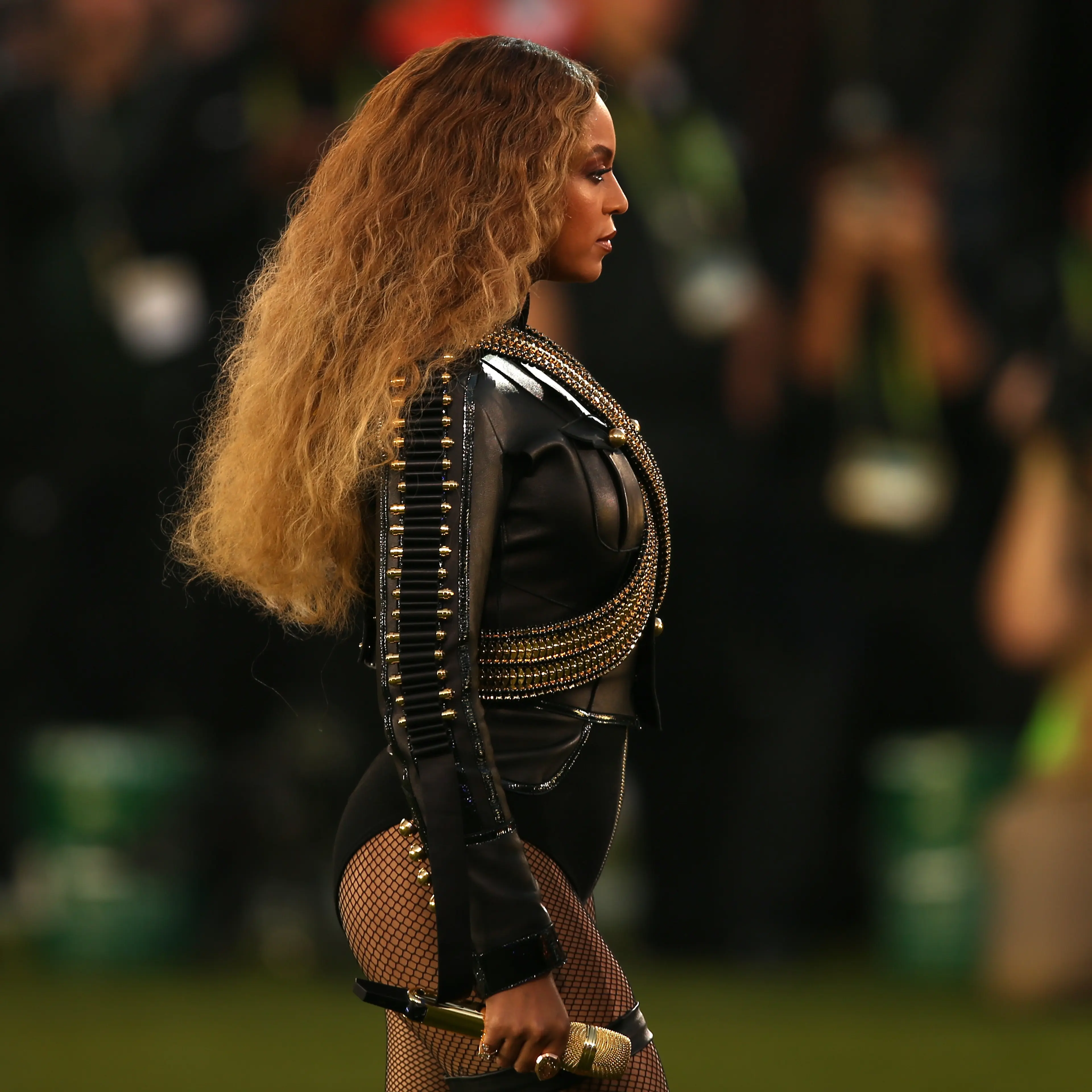 Beyonce performs onstage during the Pepsi Super Bowl 50 Halftime Show at Levi's Stadium in Santa Clara, Calif., on Feb. 7, 2016.