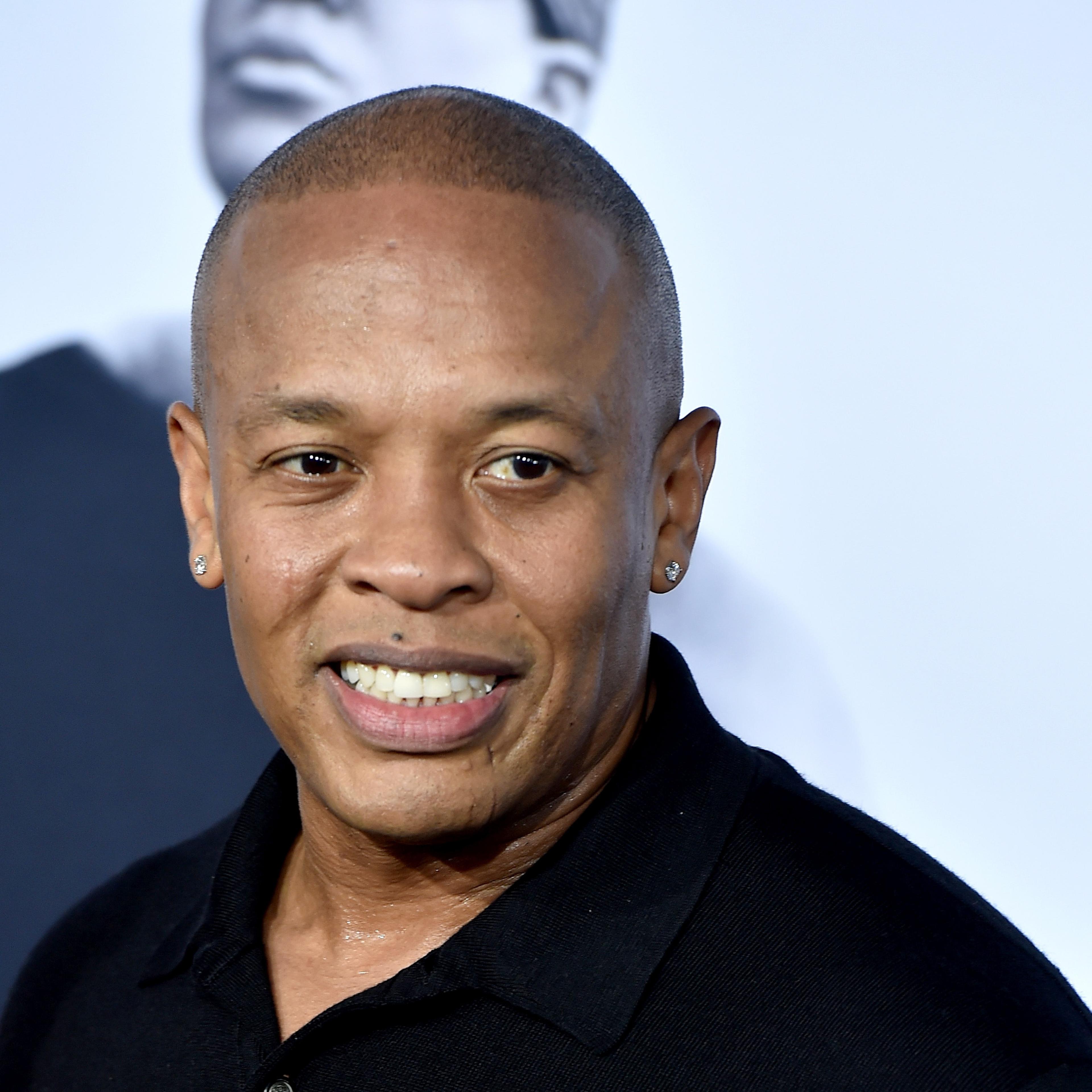 Rapper Dr. Dre arrives at the premiere of Universal Pictures and Legendary Pictures' "Straight Outta Compton" at the Microsoft Theatre in Los Angeles on Aug. 10, 2015