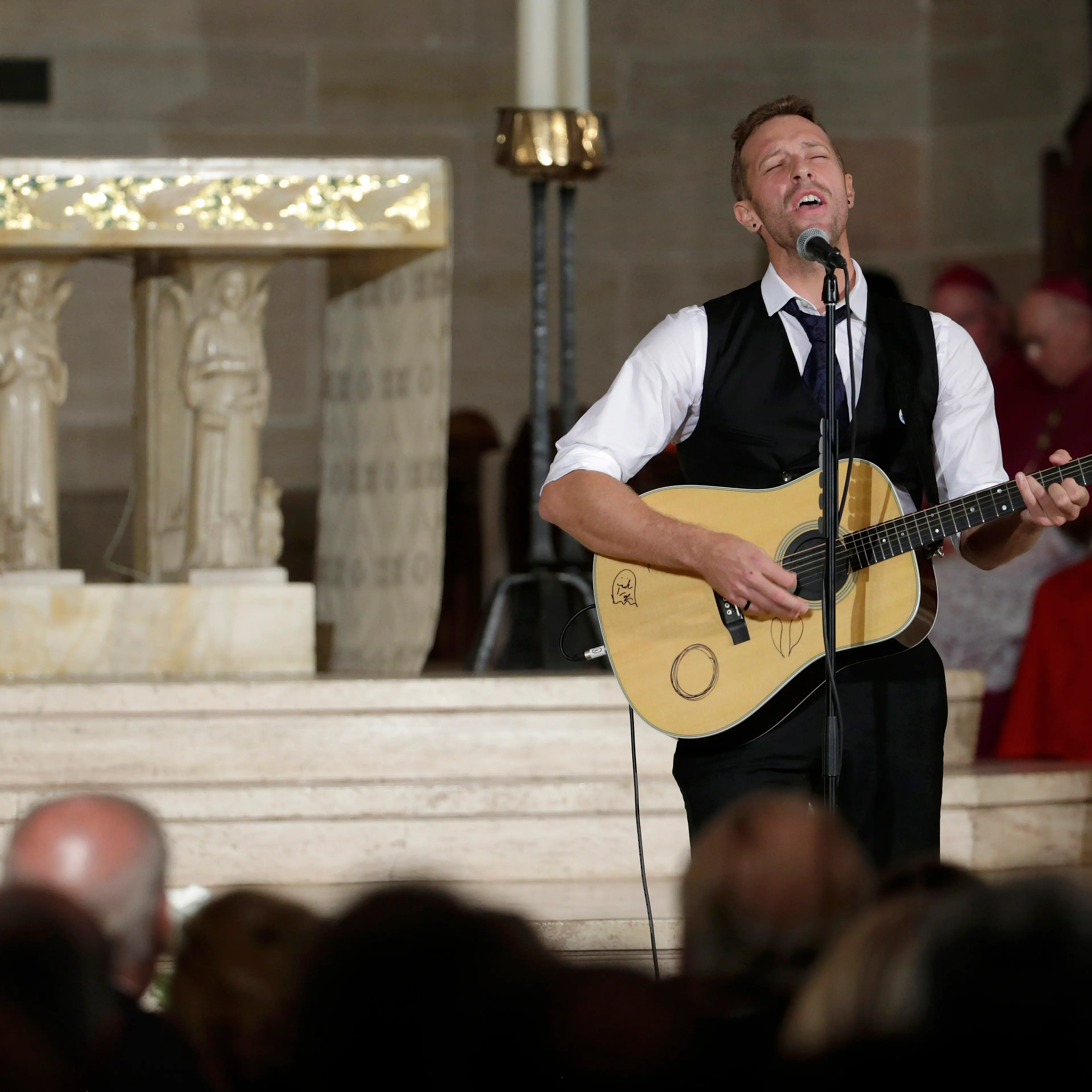 Chris Martin beau biden funeral