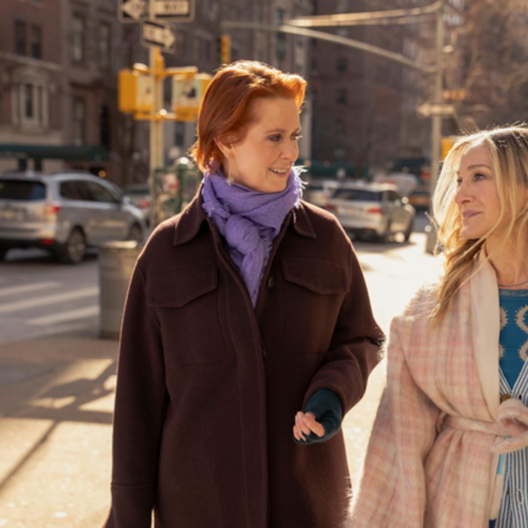 Cynthia Nixon, left, and Sarah Jessica Parker in <i>And Just Like That</i> season 2, episode 8: "A Hundred Years Ago"