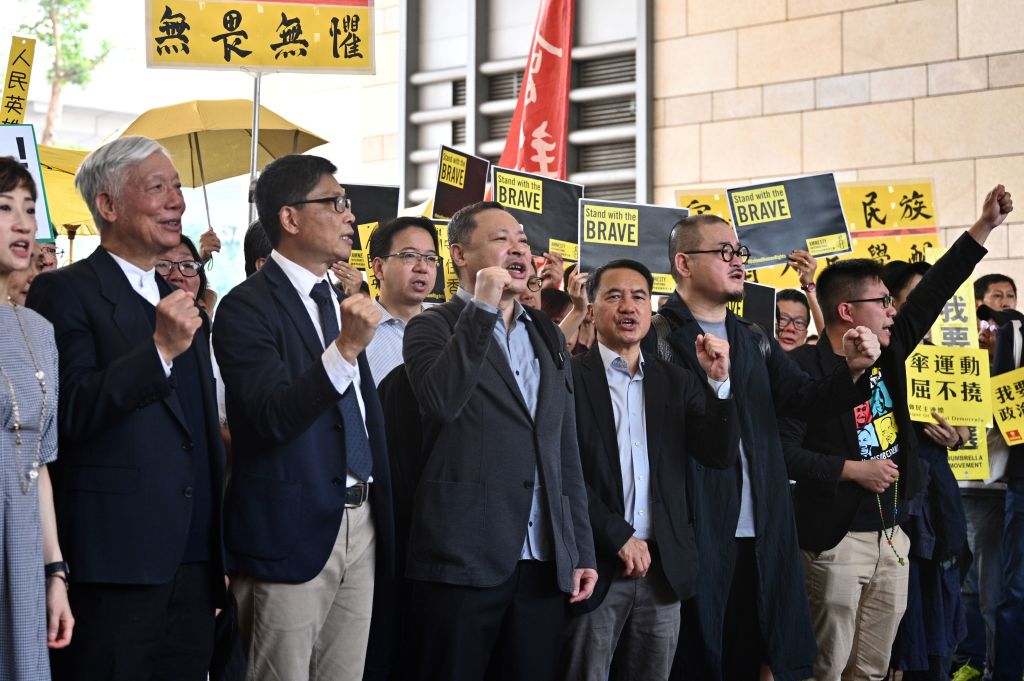 Rally Outside Courthouse as Guilty Verdict Delivered to Democracy Activists