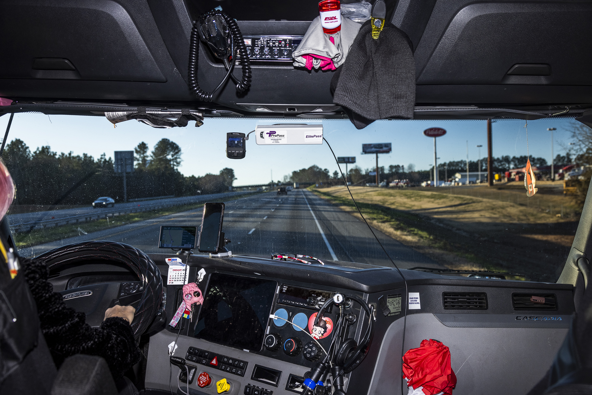 Behind the wheel with owner-operator Brita Nowak on February 5th 2022.