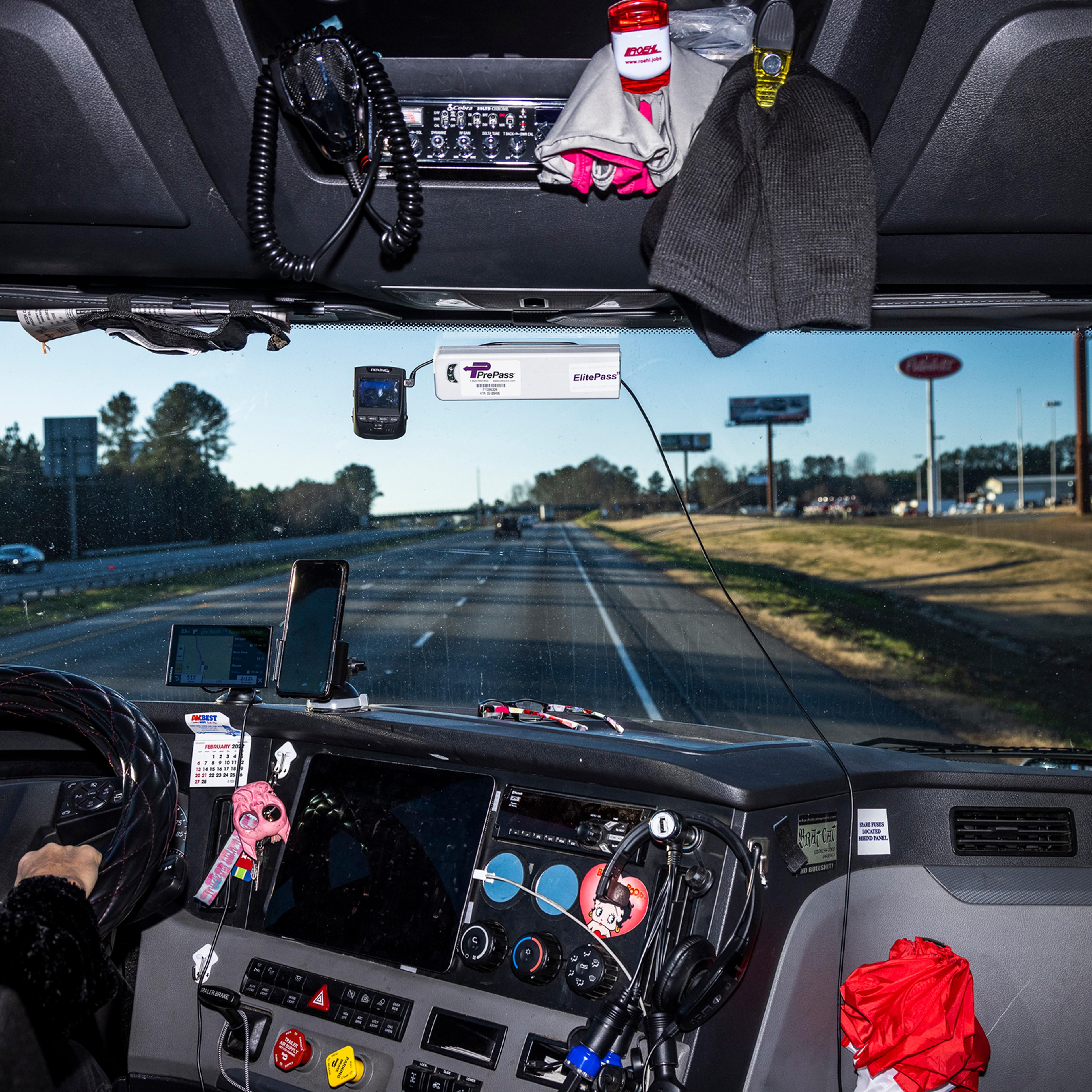 Behind the wheel with owner-operator Brita Nowak on February 5th 2022.