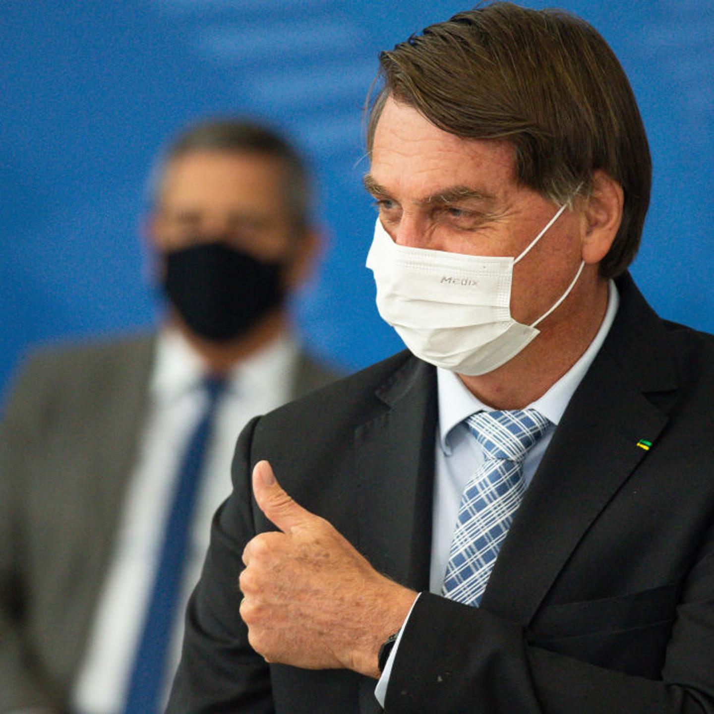jair Bolsonaro mask covid vaccines