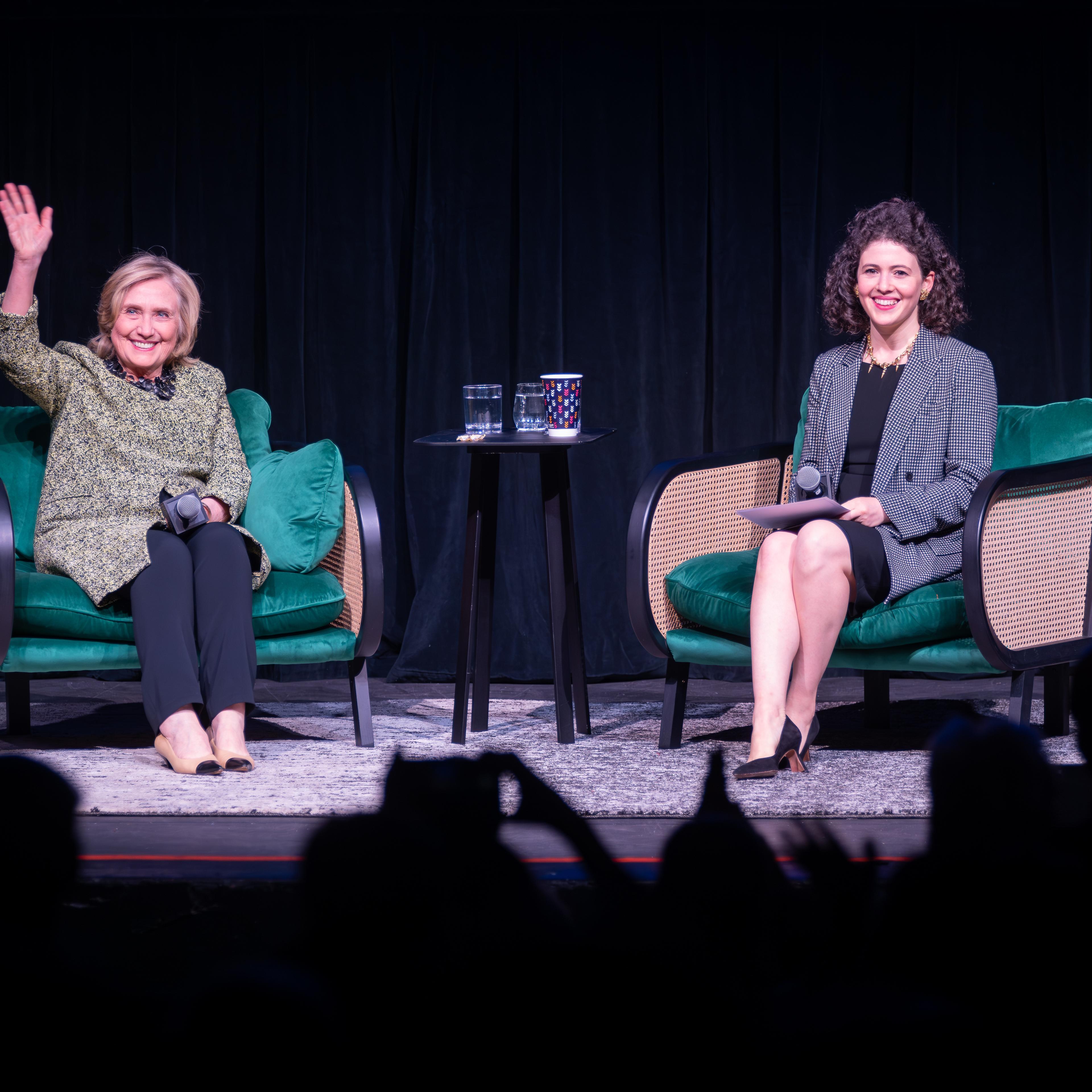 Former Secretary of State Hillary Clinton and TIME senior correspondent Charlotte Alter at the Chicago Humanities Festival on May 22.