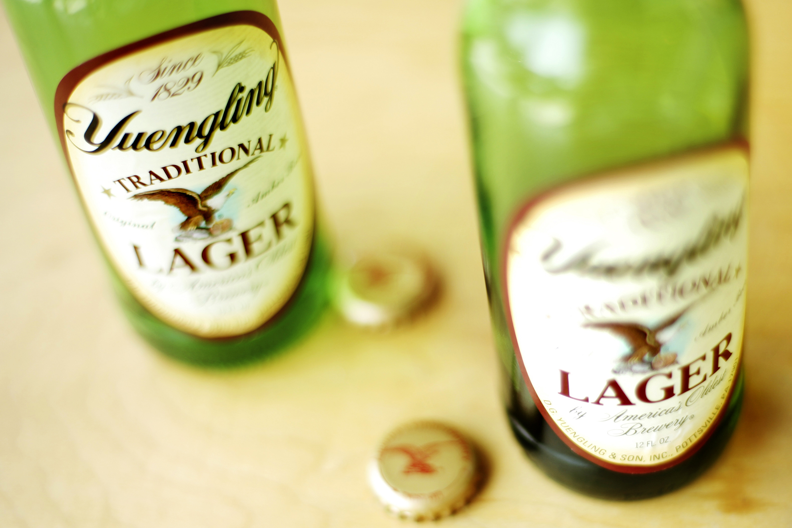 Bottles of Yuengling beer are displayed in Philadelphia, onMay 16, 2007.