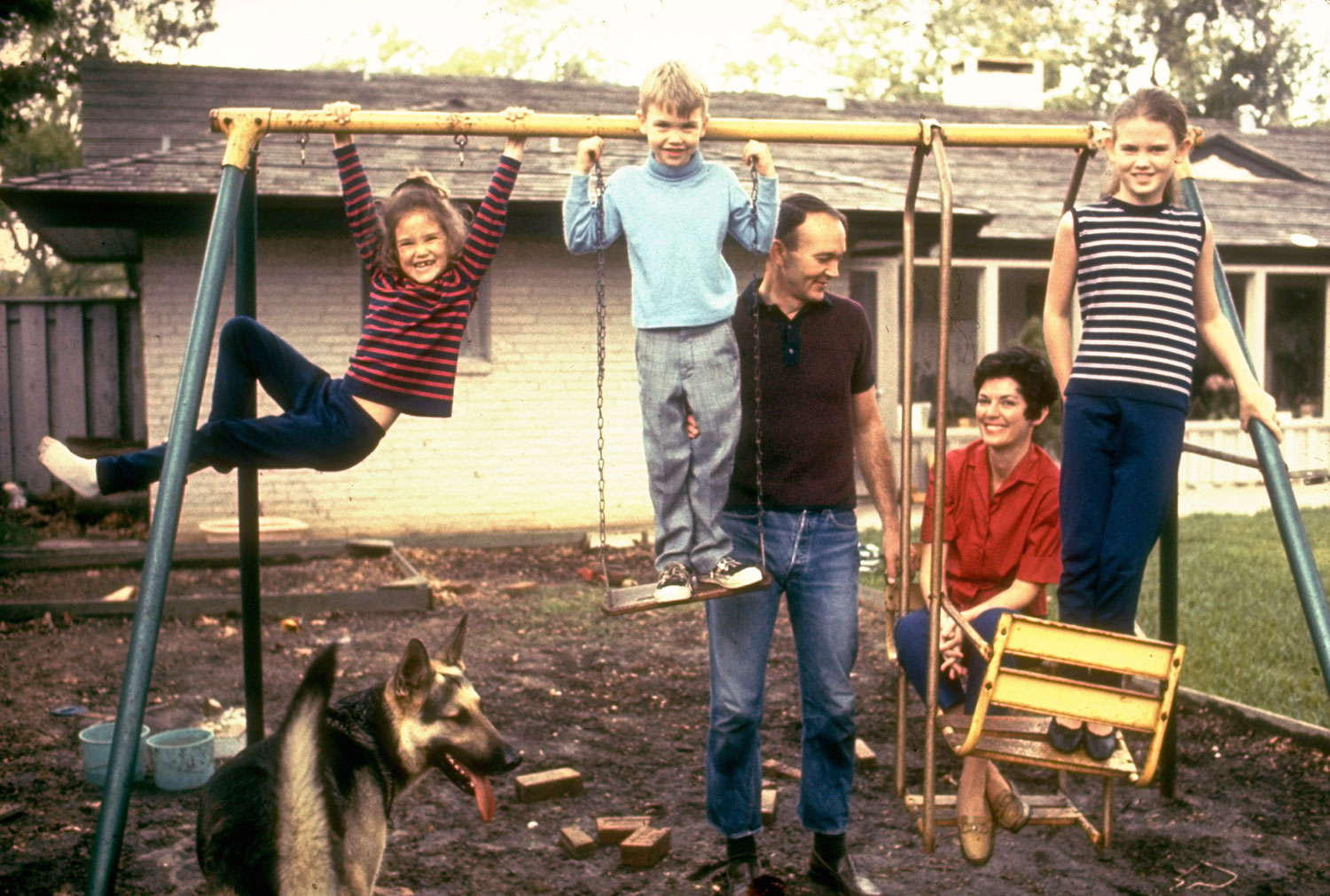 Michael Collins and family, Texas, 1969.