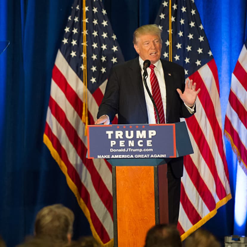 Donald Trump on Monday in Youngstown, Ohio, addressing the threat of terrorism.