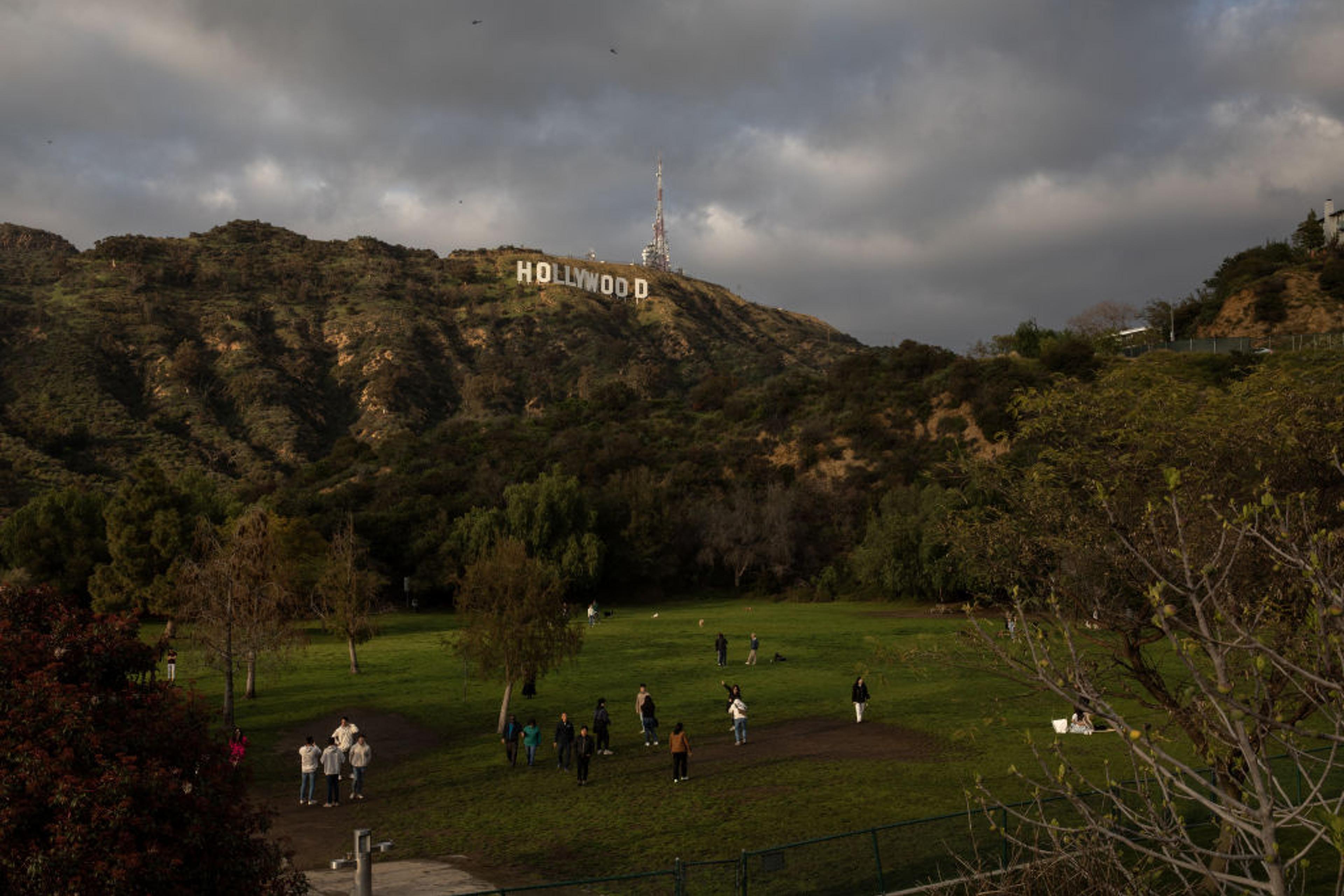 Hollywood Reservoir As California's Drought Is Almost Over After Deluge Of Rain