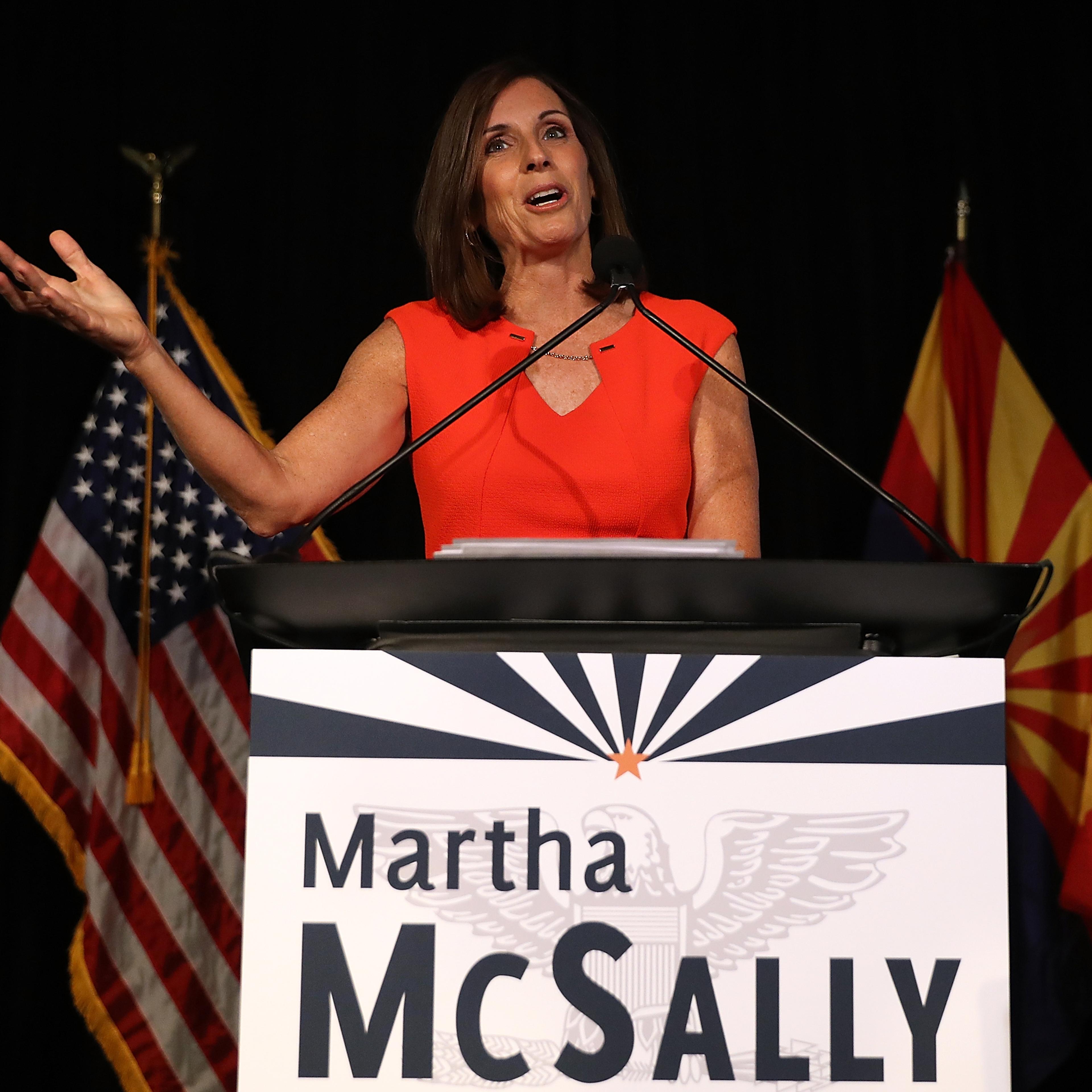 Arizona GOP Senate Candidate Martha McSally Attends Primary Night Event In Tempe