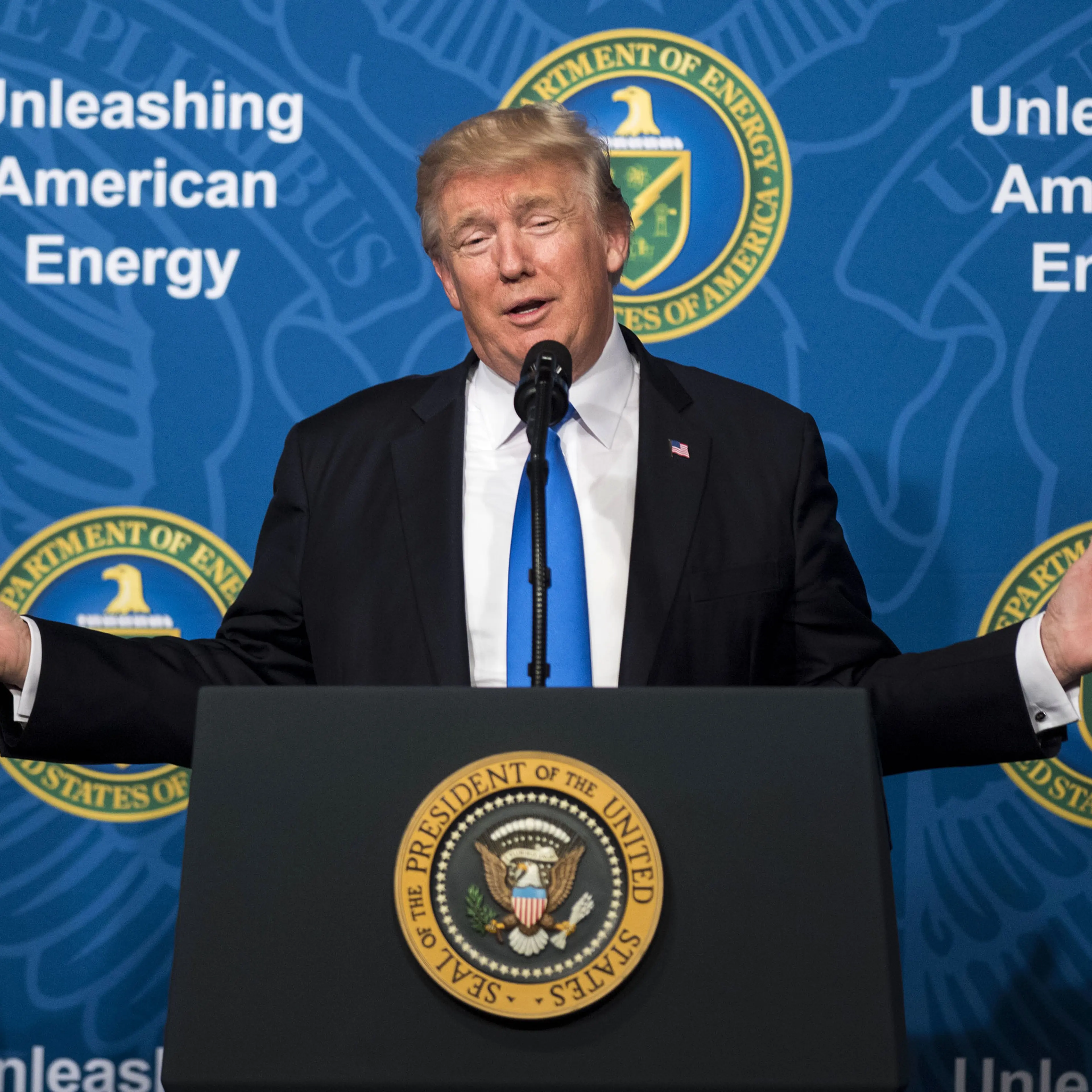 President Trump Speaks At Unleashing American Energy Event At Department Of Energy