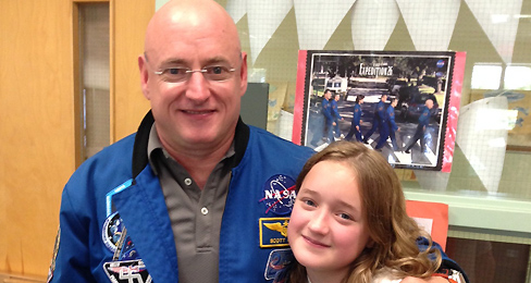 Scott Kelly and Charlotte Kelly
