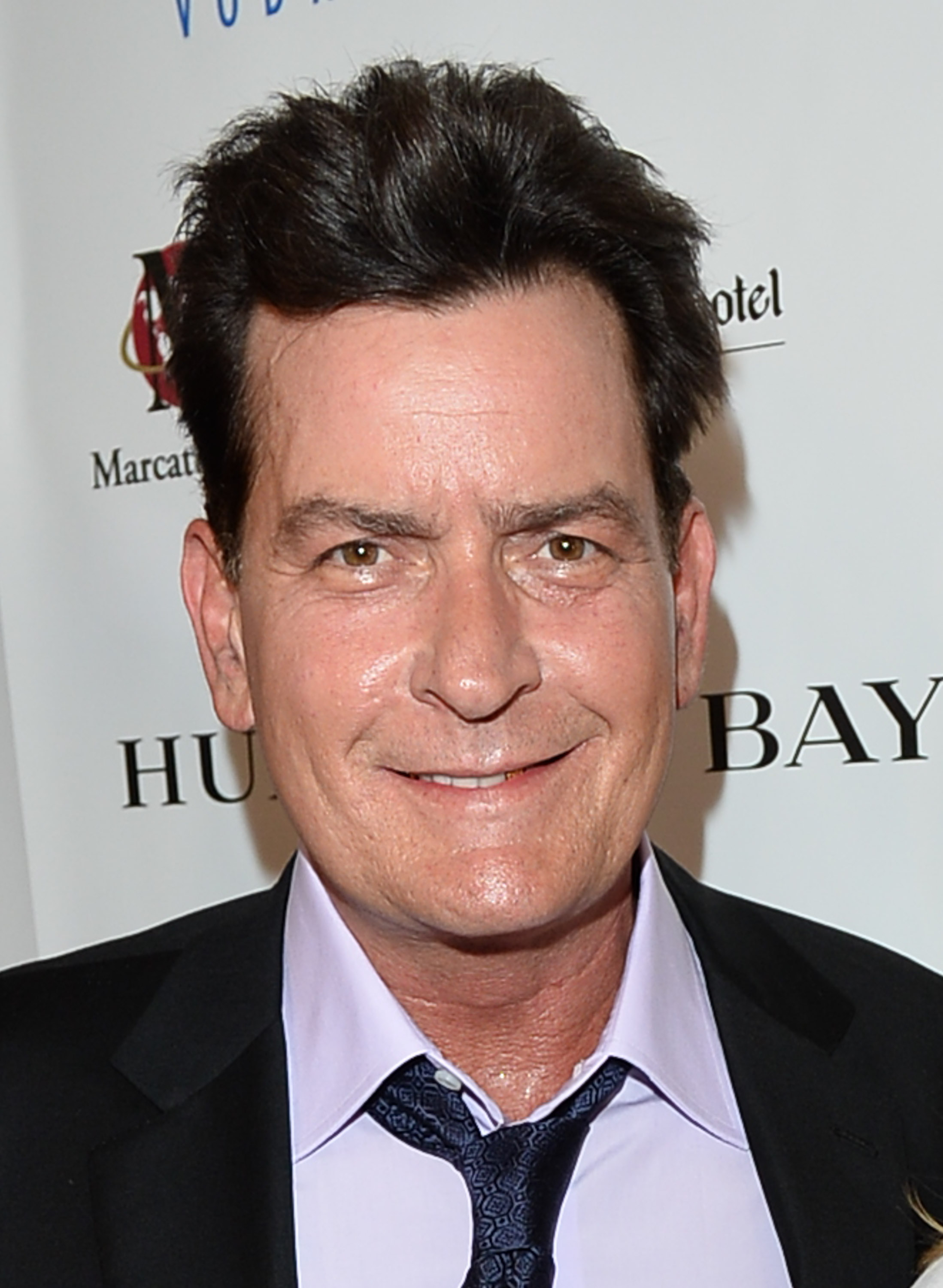 Charlie Sheen at the Joe Carter Classic Charity Golf Tournament after-party in Toronto on June 26, 2014.