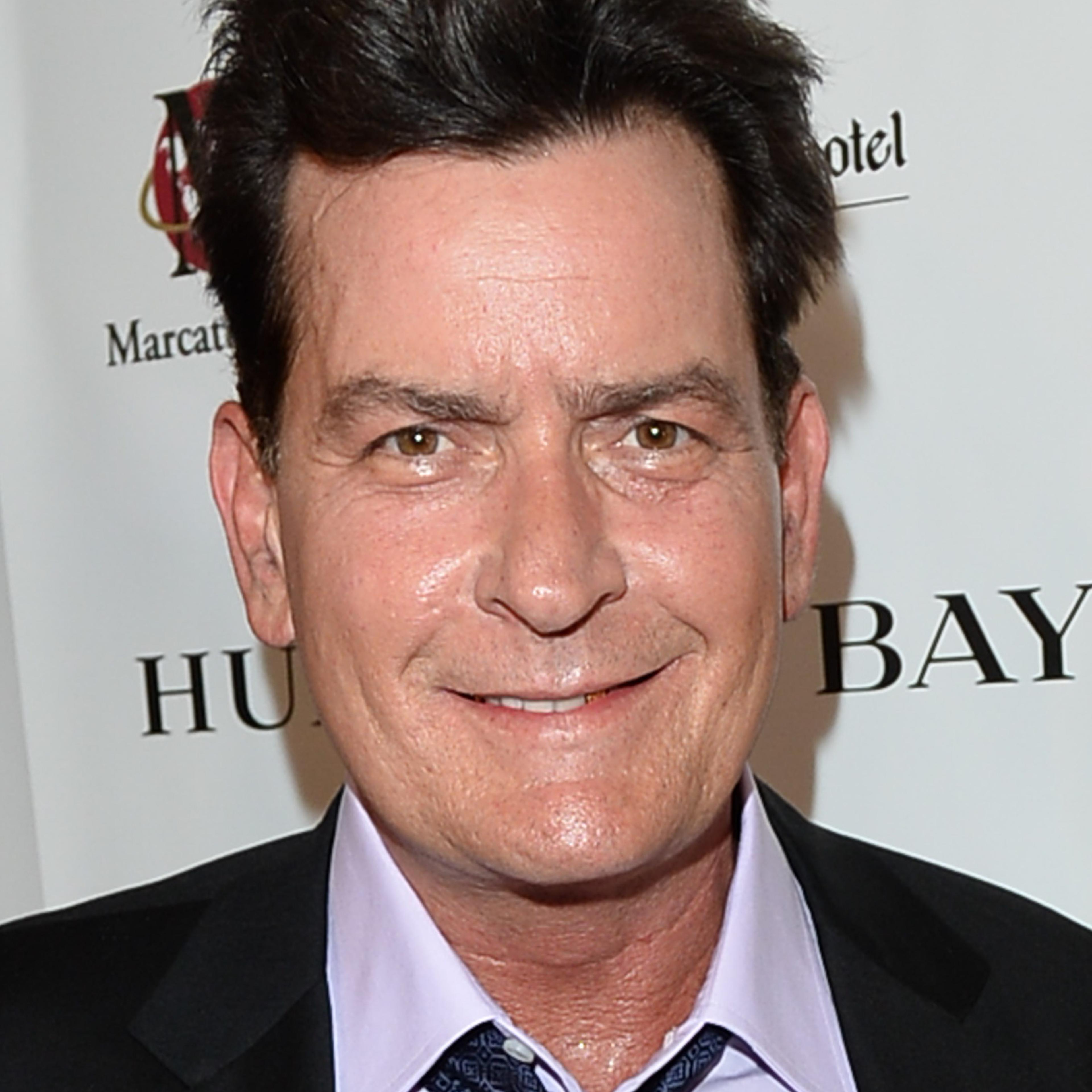 Charlie Sheen at the Joe Carter Classic Charity Golf Tournament after-party in Toronto on June 26, 2014.