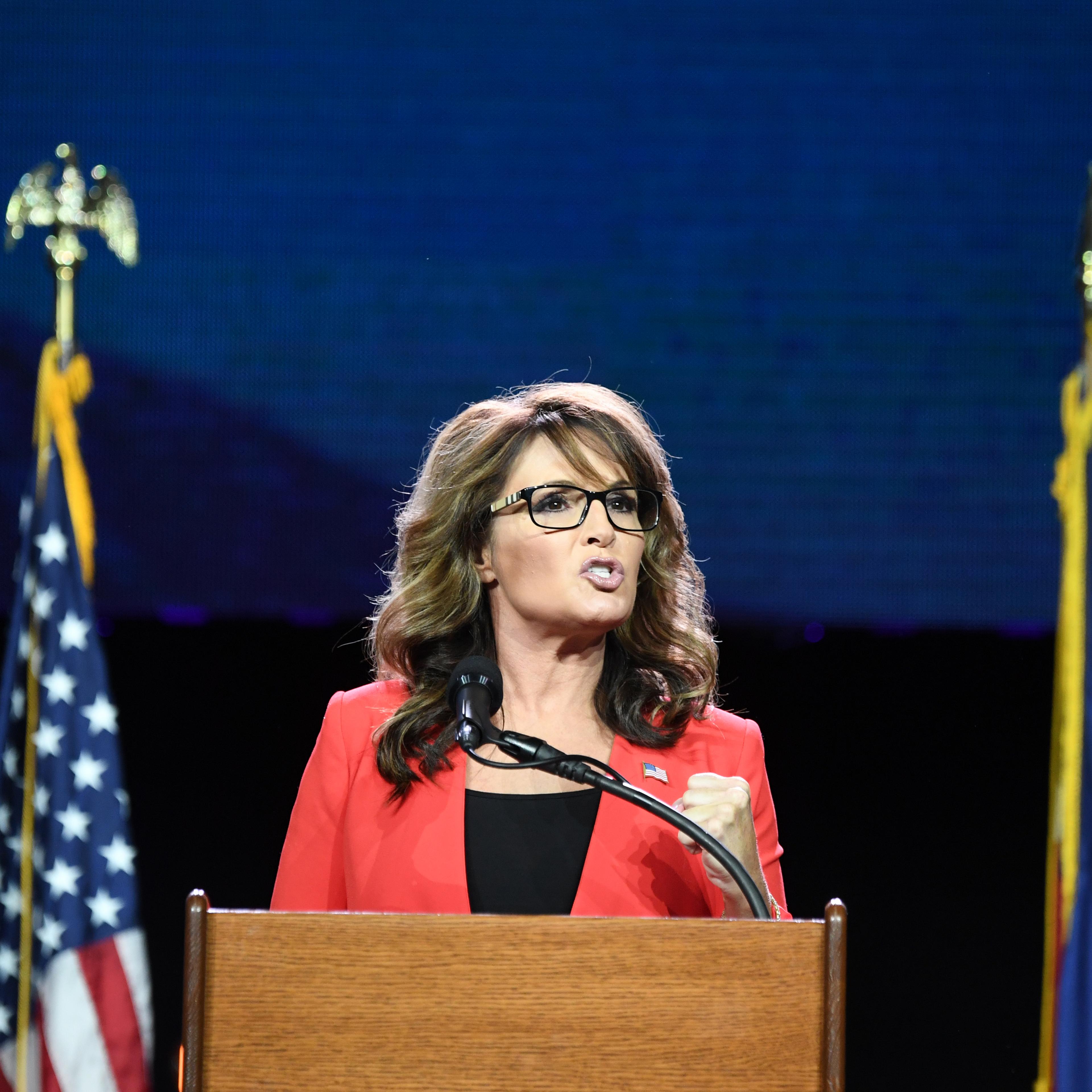 Former GOP vice presidential candidate Sarah Palin speaks during the 2016 Western Conservative Summit the Colorado Convention Center in Denver, July 1, 2016.