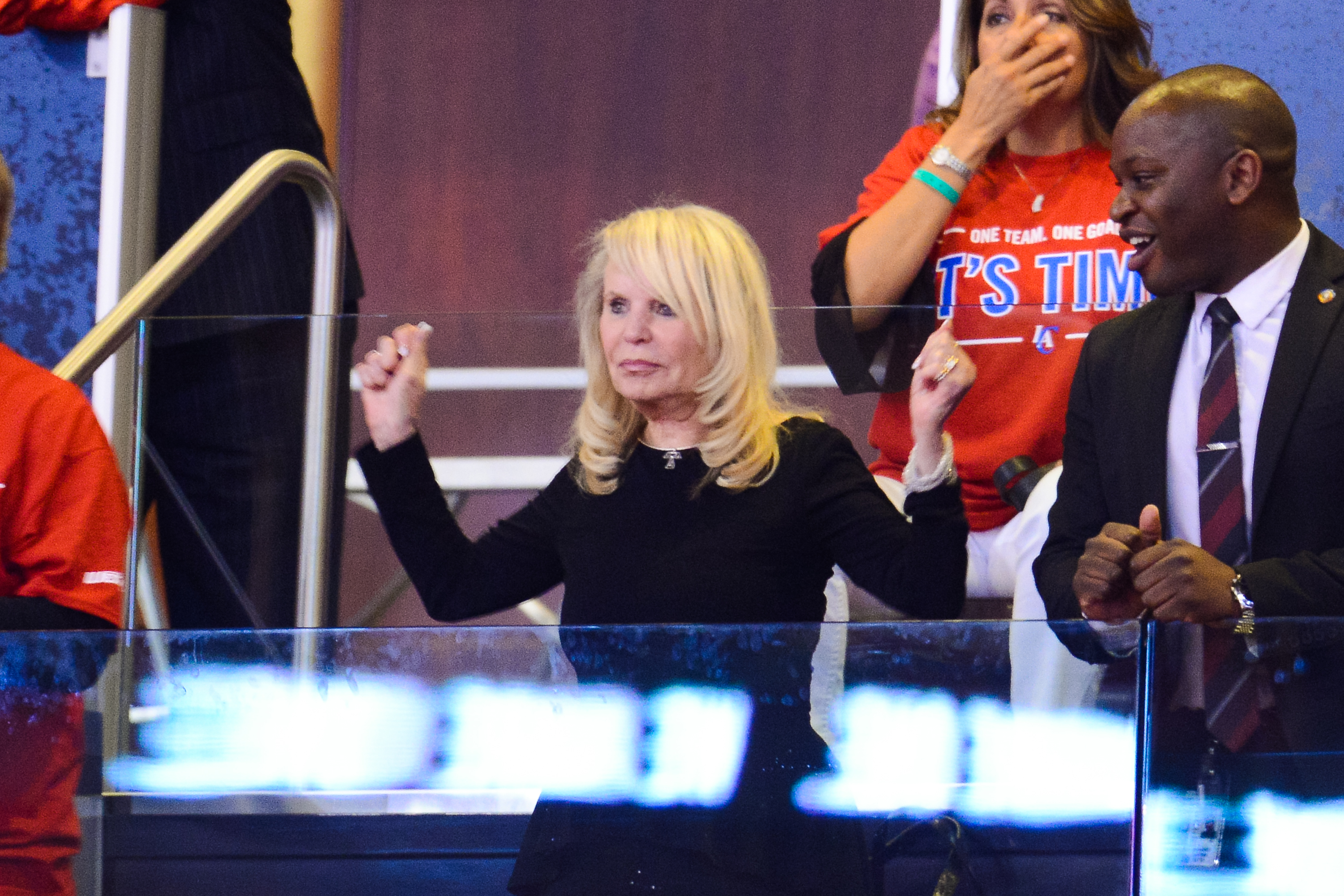Celebrities At The Los Angeles Clippers Game
