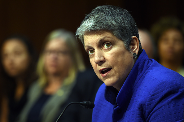 Janet Napolitano, president of the University of California, speaks during a hearing of the Senate Health, Education, Labor, and Pensions Committee on July 29, 2015 in Washington, DC.