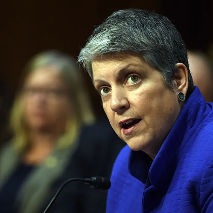 Janet Napolitano, president of the University of California, speaks during a hearing of the Senate Health, Education, Labor, and Pensions Committee on July 29, 2015 in Washington, DC.
