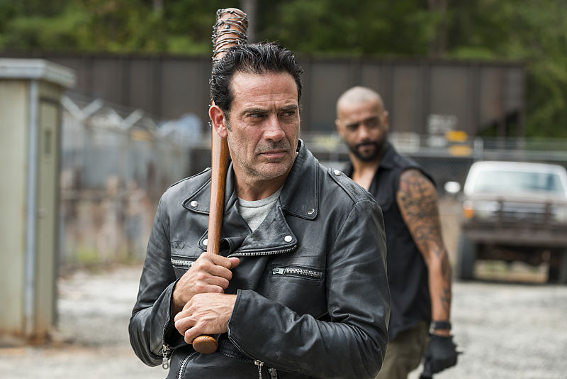 Jeffrey Dean Morgan as Negan in The Walking Dead Season 7, Episode 11