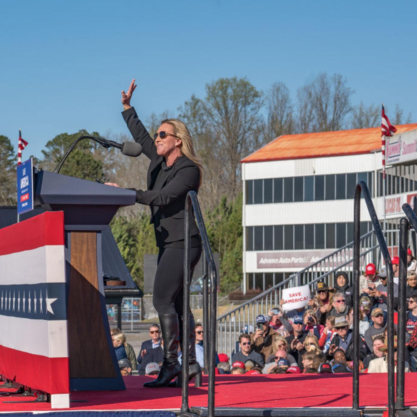 Former President Donald Trump Rallies Supporters In Georgia