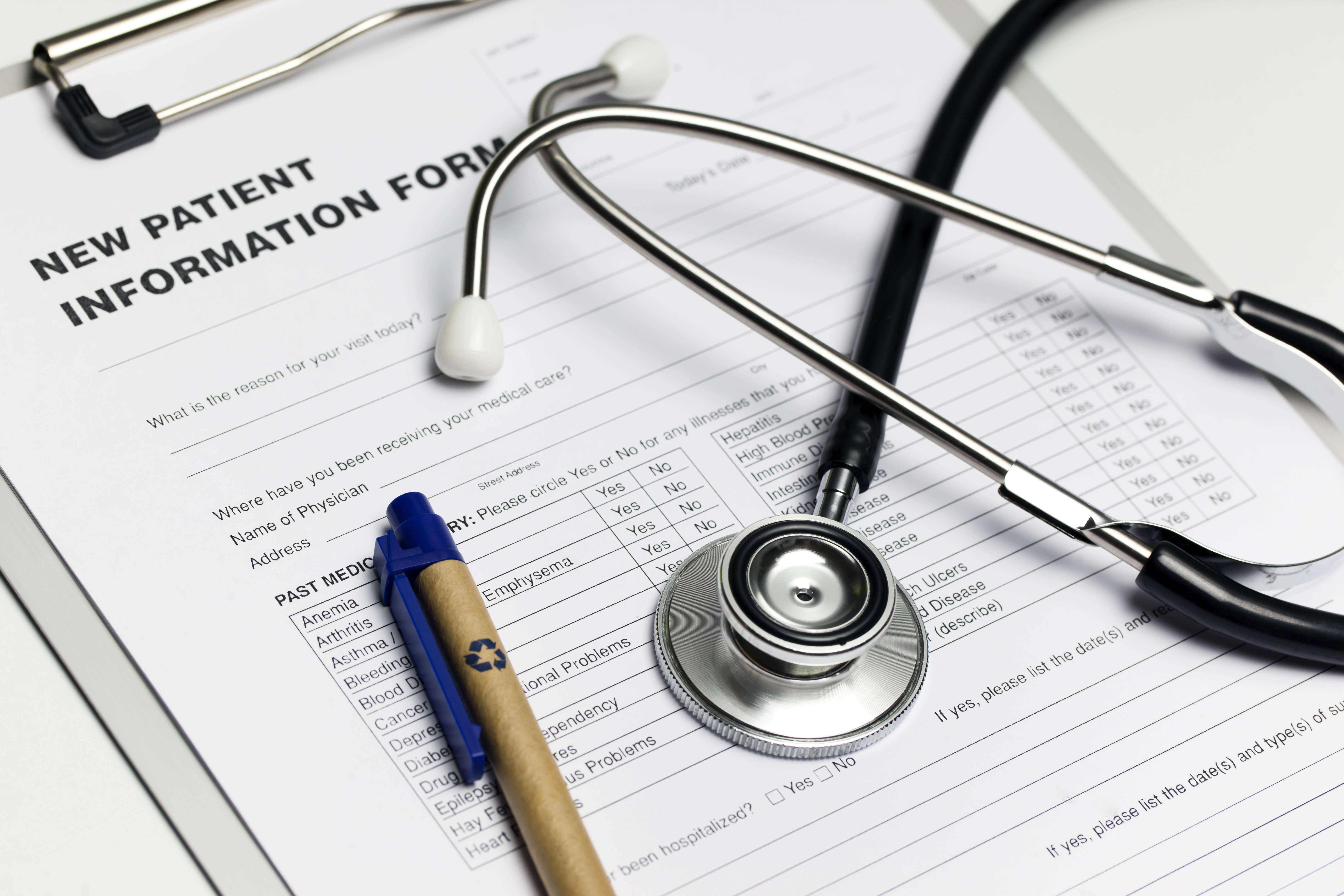 New patient information form