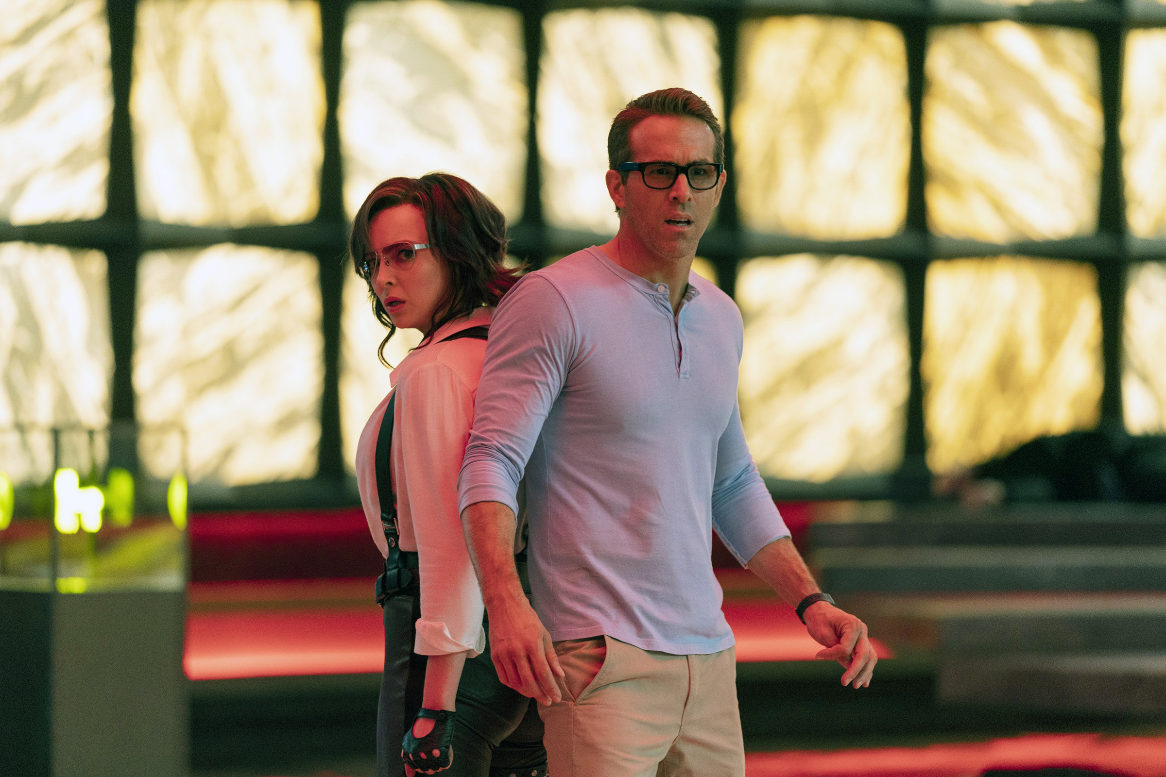 Jodie Comer, Ryan Reynolds, 2021.
