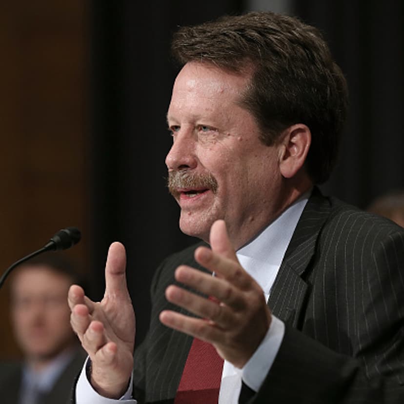 Dr. Robert Califf testifies during his nomination hearing before the Senate Health, Education, Labor and Pensions Committee November 17, 2015 in Washington, DC.
