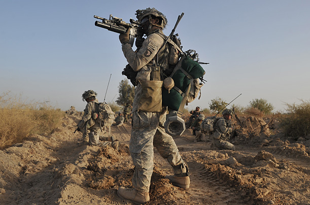 US Army soldier from 3rd Platoon Chaos C