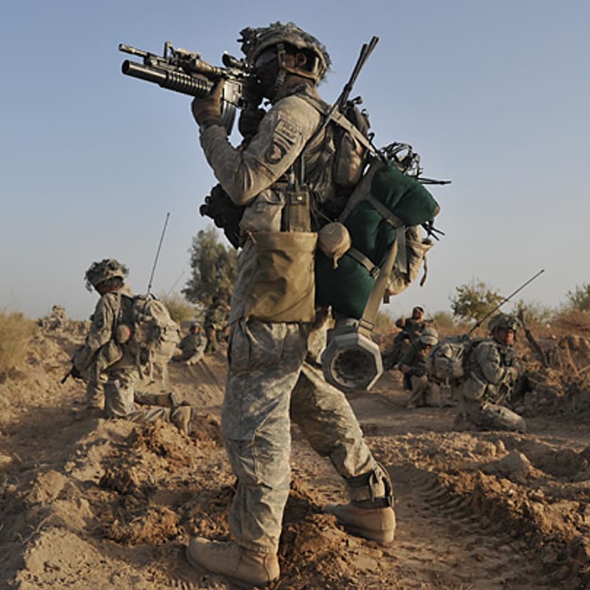 US Army soldier from 3rd Platoon Chaos C