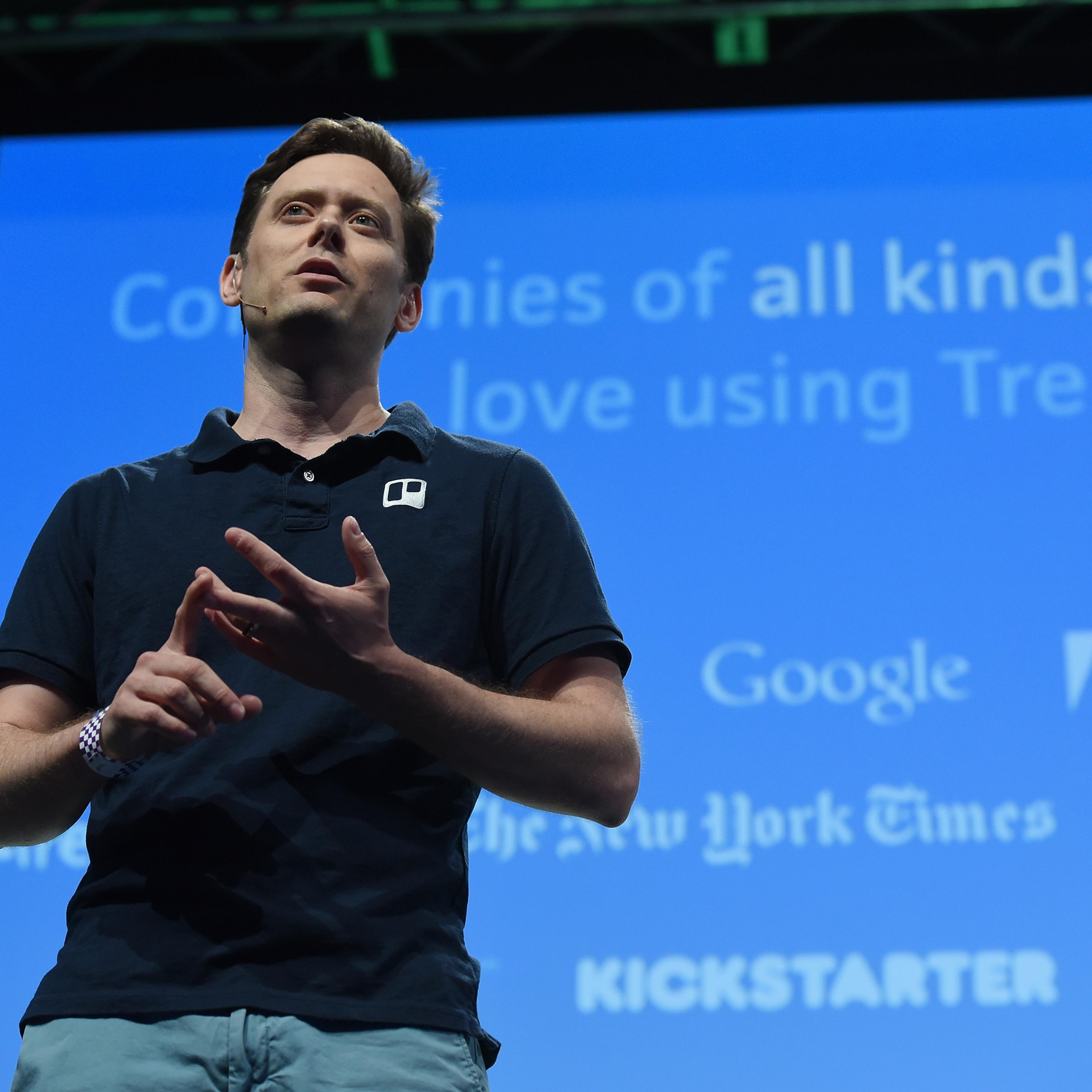speaks onstage during TechCrunch Disrupt NY 2015 - Day 3 at The Manhattan Center on May 6, 2015 in New York City.