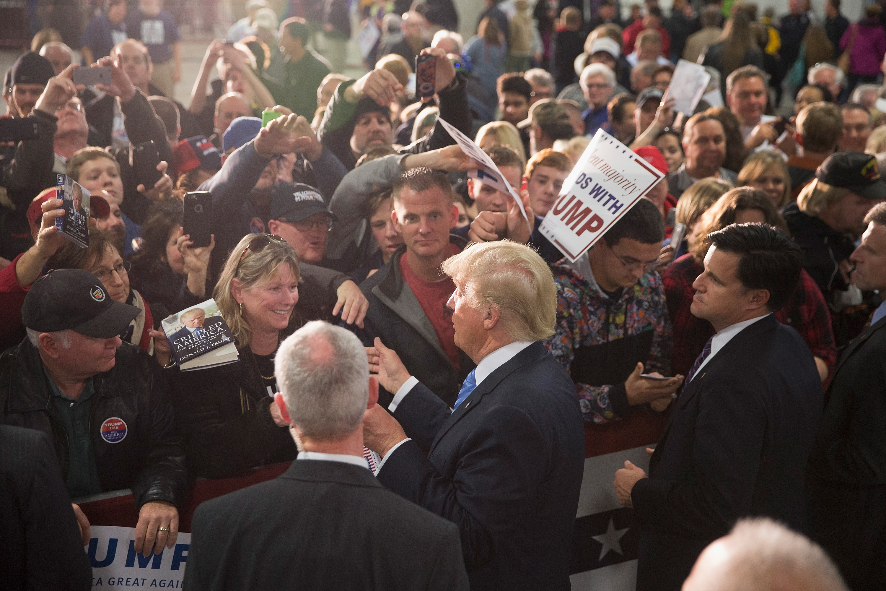 Donald Trump Holds Campaign Rally In Davenport, Iowa