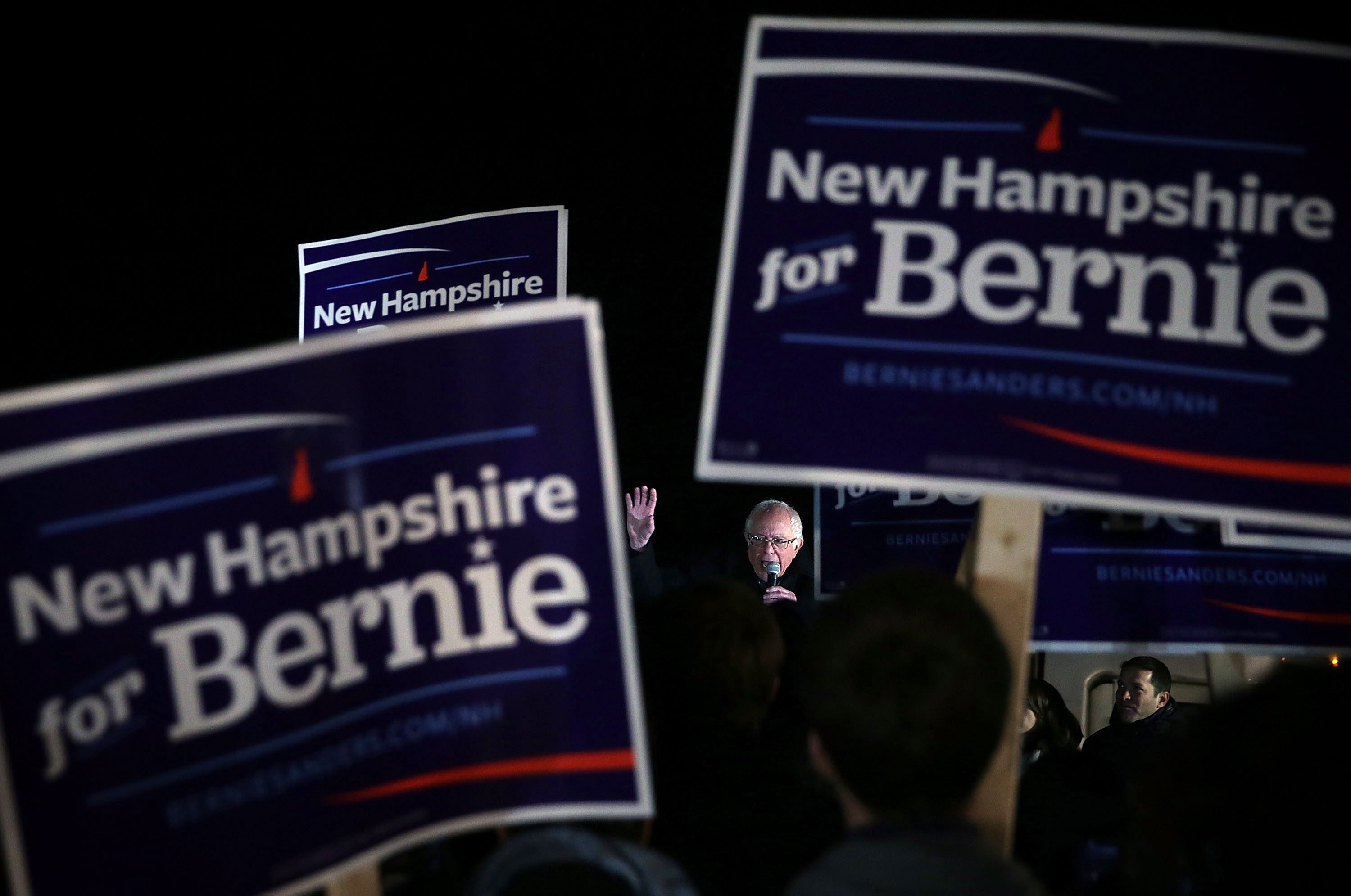 Bernie Sanders Campaigns in New Hampshire Prior to Upcoming Primary