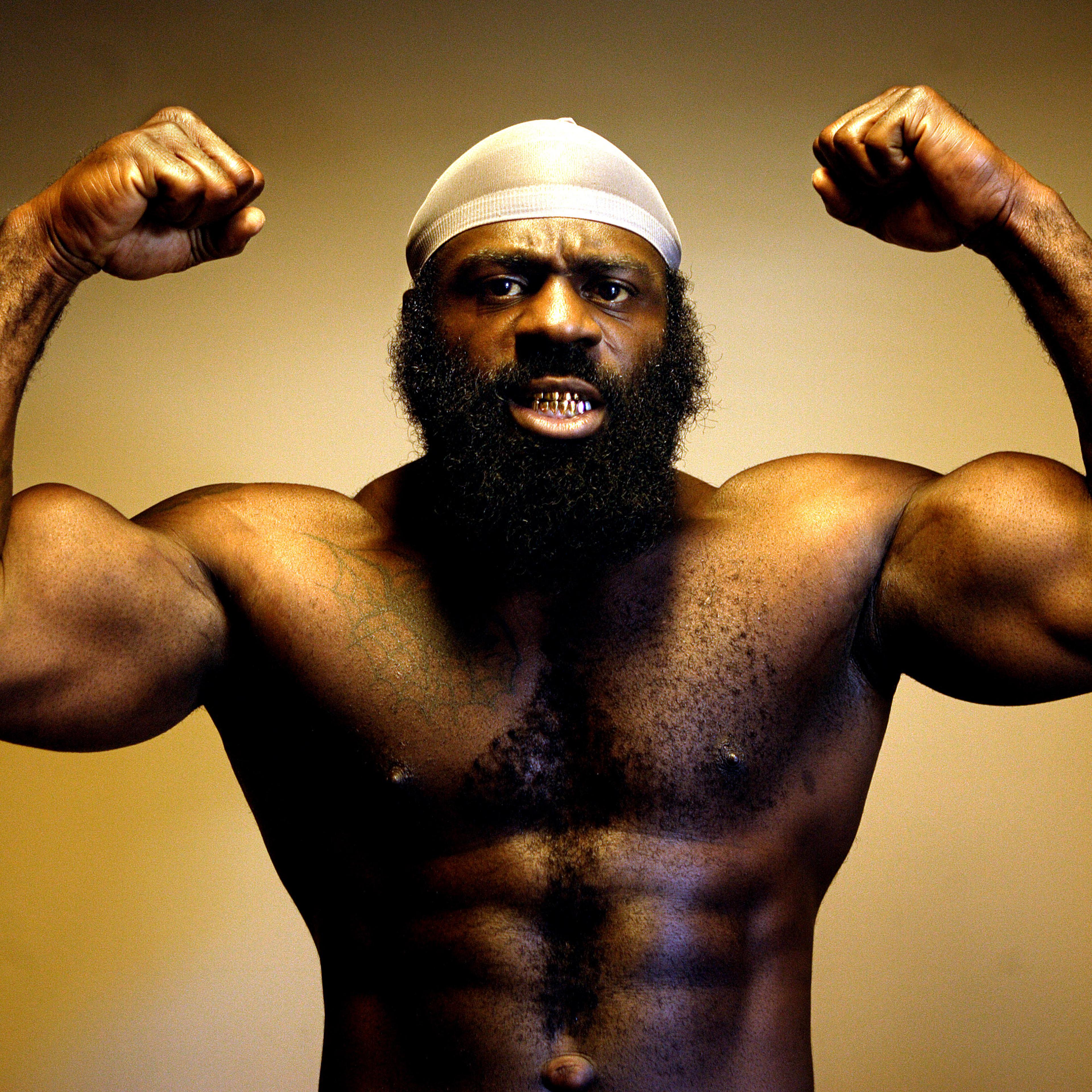 Kimbo Slice (Kevin Ferguson), who will fight in the main event of the first mixed martial arts card