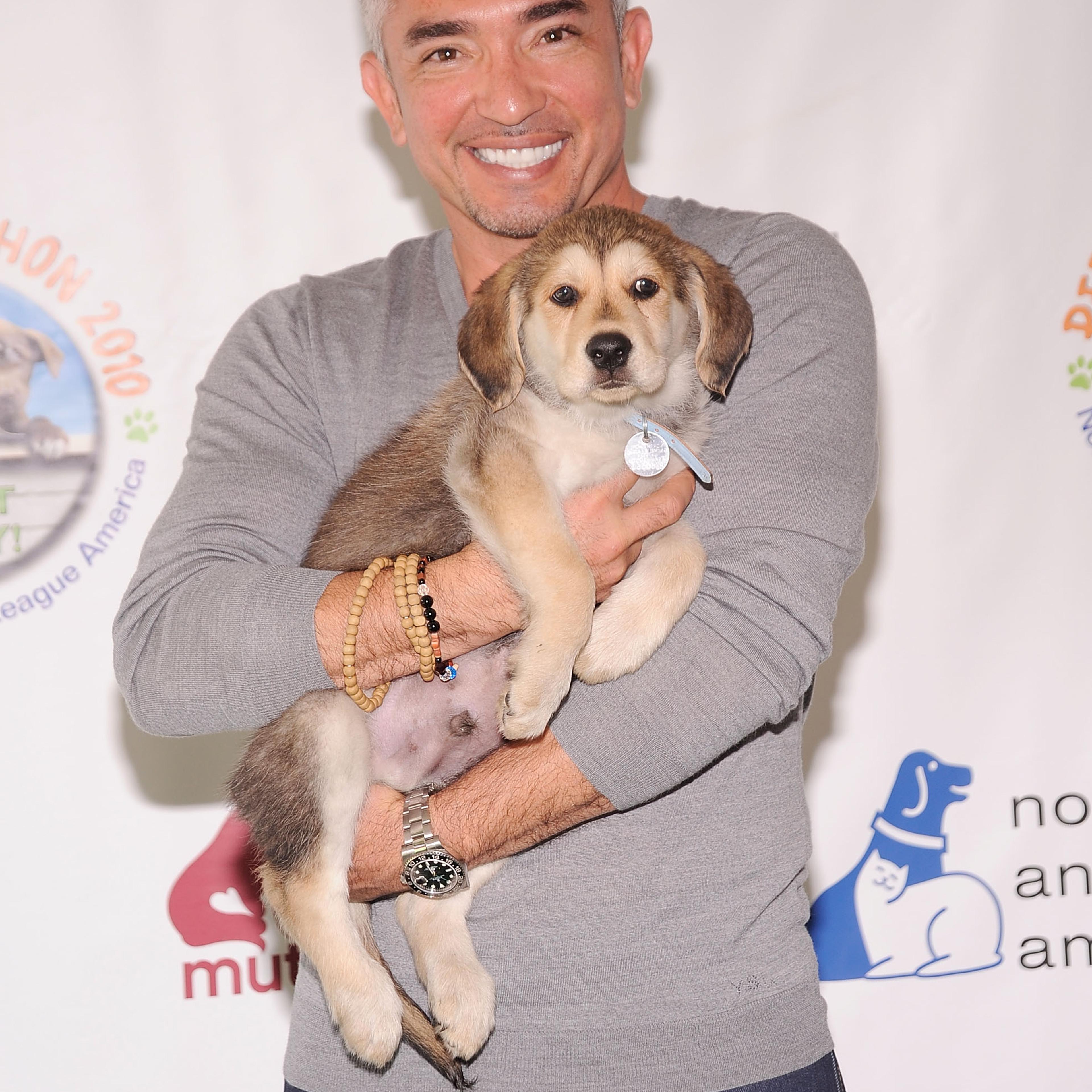 Dog behavior expert Cesar Millan attends Animal League's Global Pet Adoptathon at North Shore Animal League America on May 1, 2010 in Port Washington, New York.