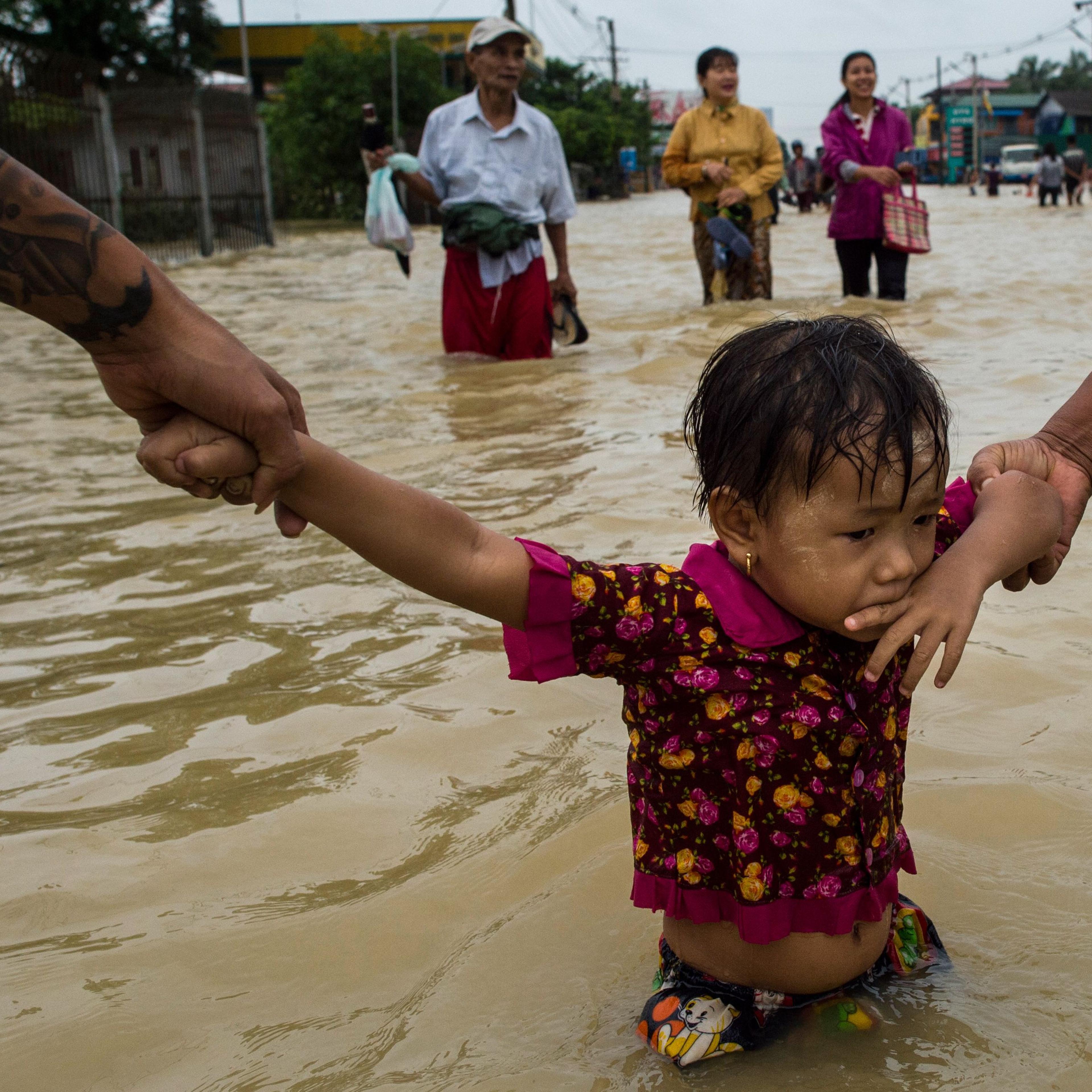 TOPSHOT-MYANMAR-FLOOD-ENVIRONMENT