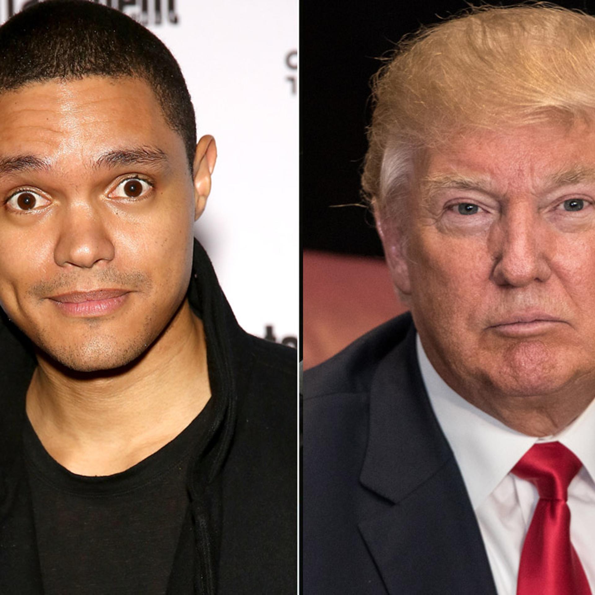 Trevor Noah and Donald Trump