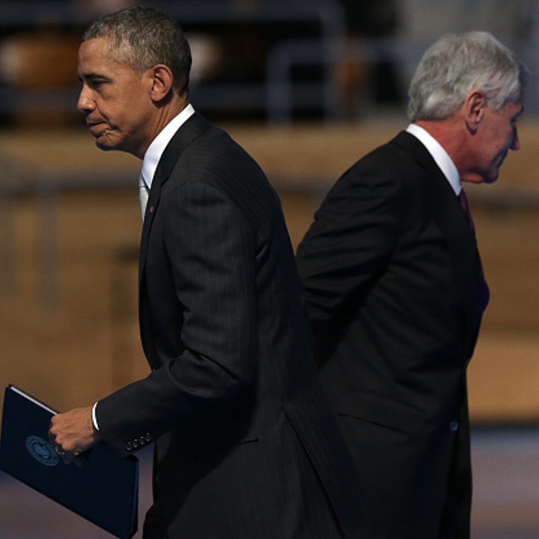 President Obama Attends Armed Forces Farewell Tribute To Defense Secretary Chuck Hagel