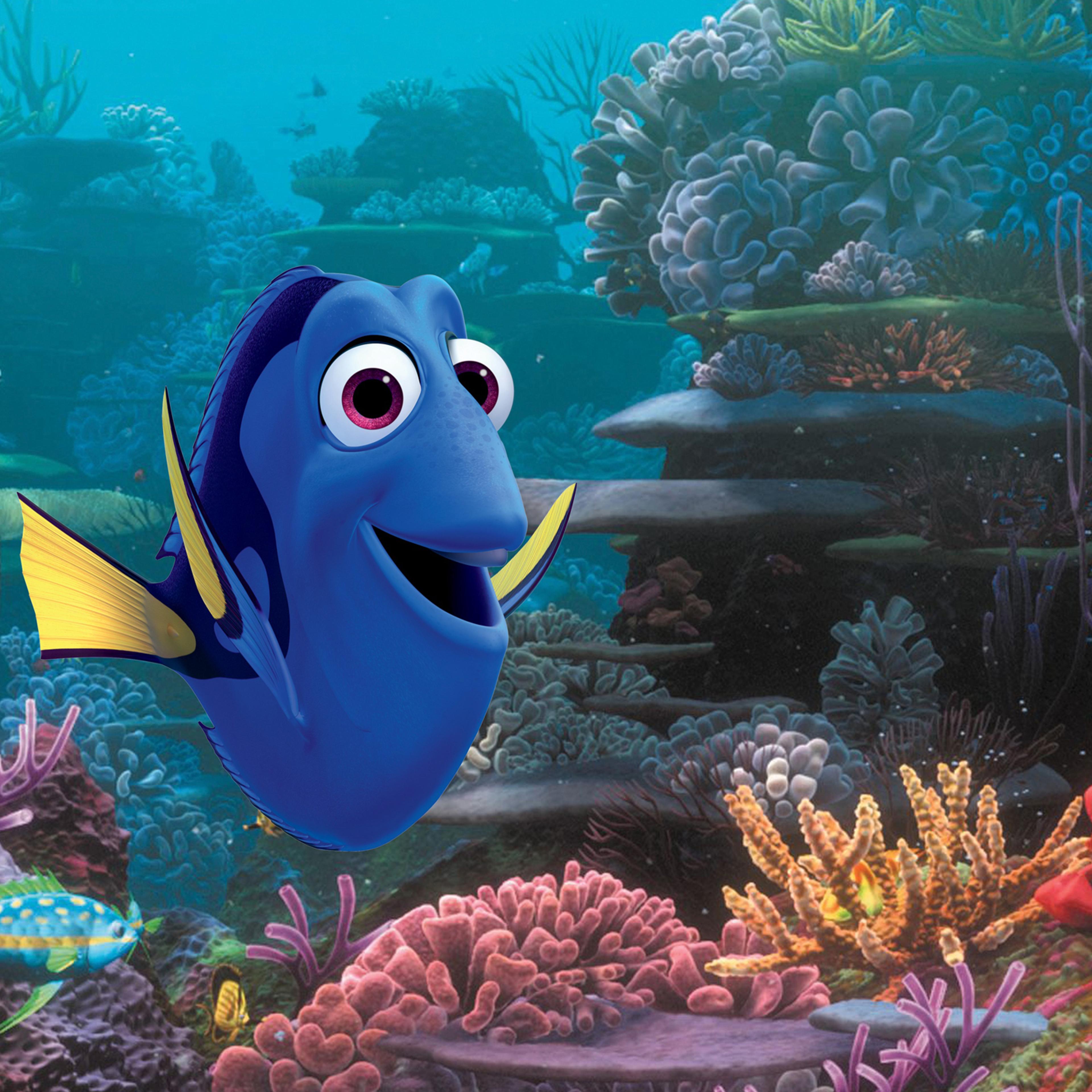 This image released by Disney shows the character Dory, voiced by Ellen DeGeneres, in a scene from "Finding Dory." The Pixar sequel far-surpassed the already Ocean-sized expectations to take in $136.2 million, according to comScore estimates Sunday, June