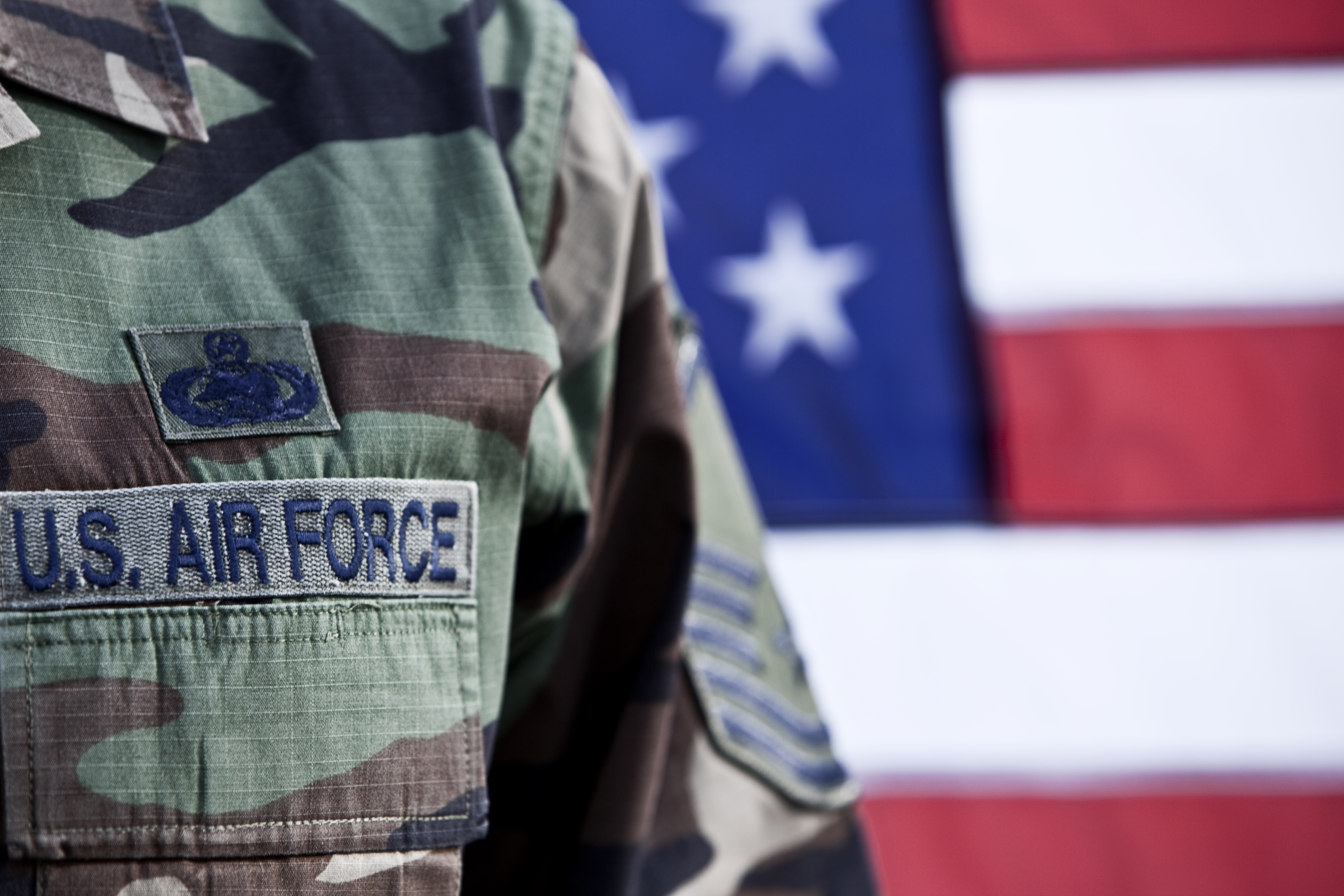 Patriotic American Soldier
