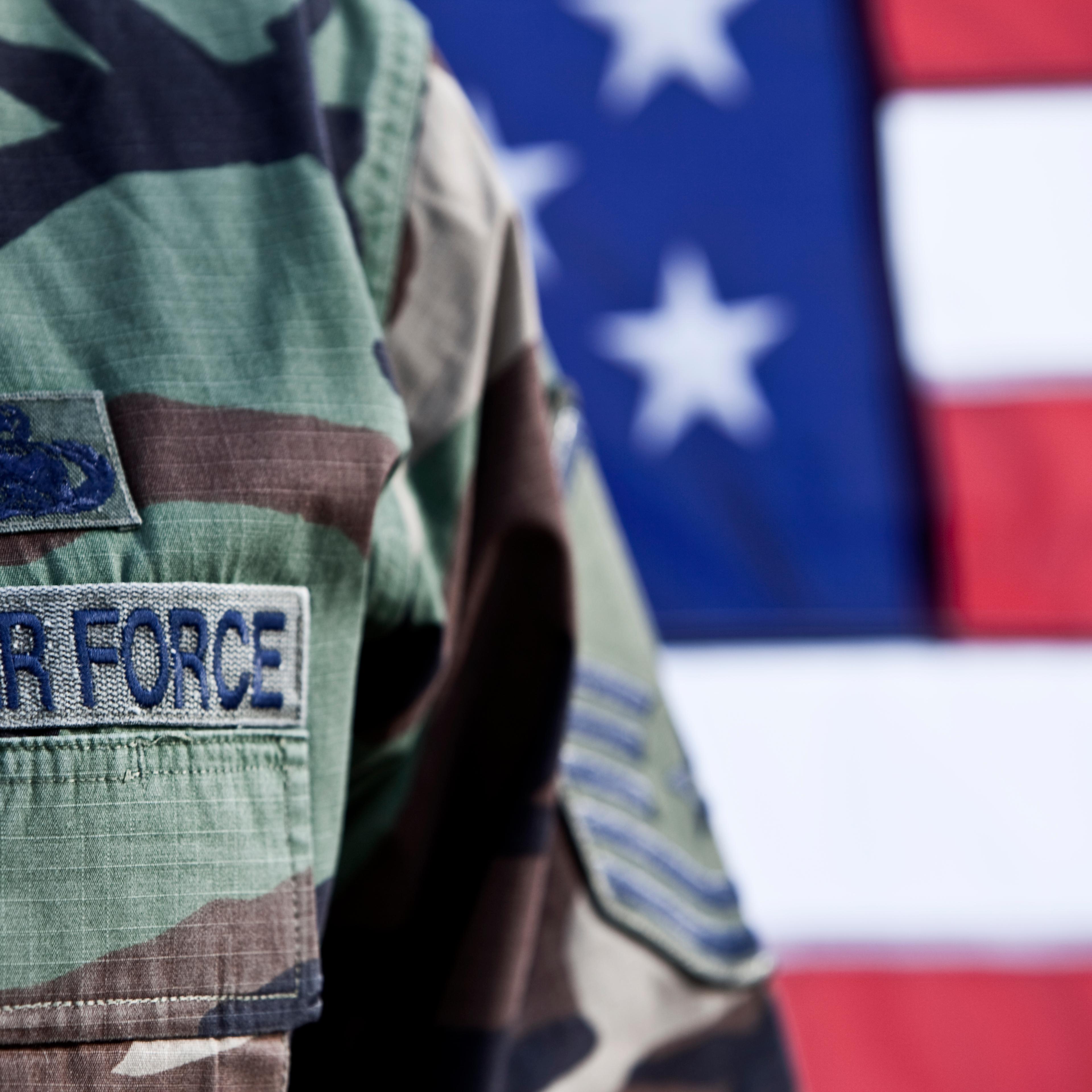 Patriotic American Soldier