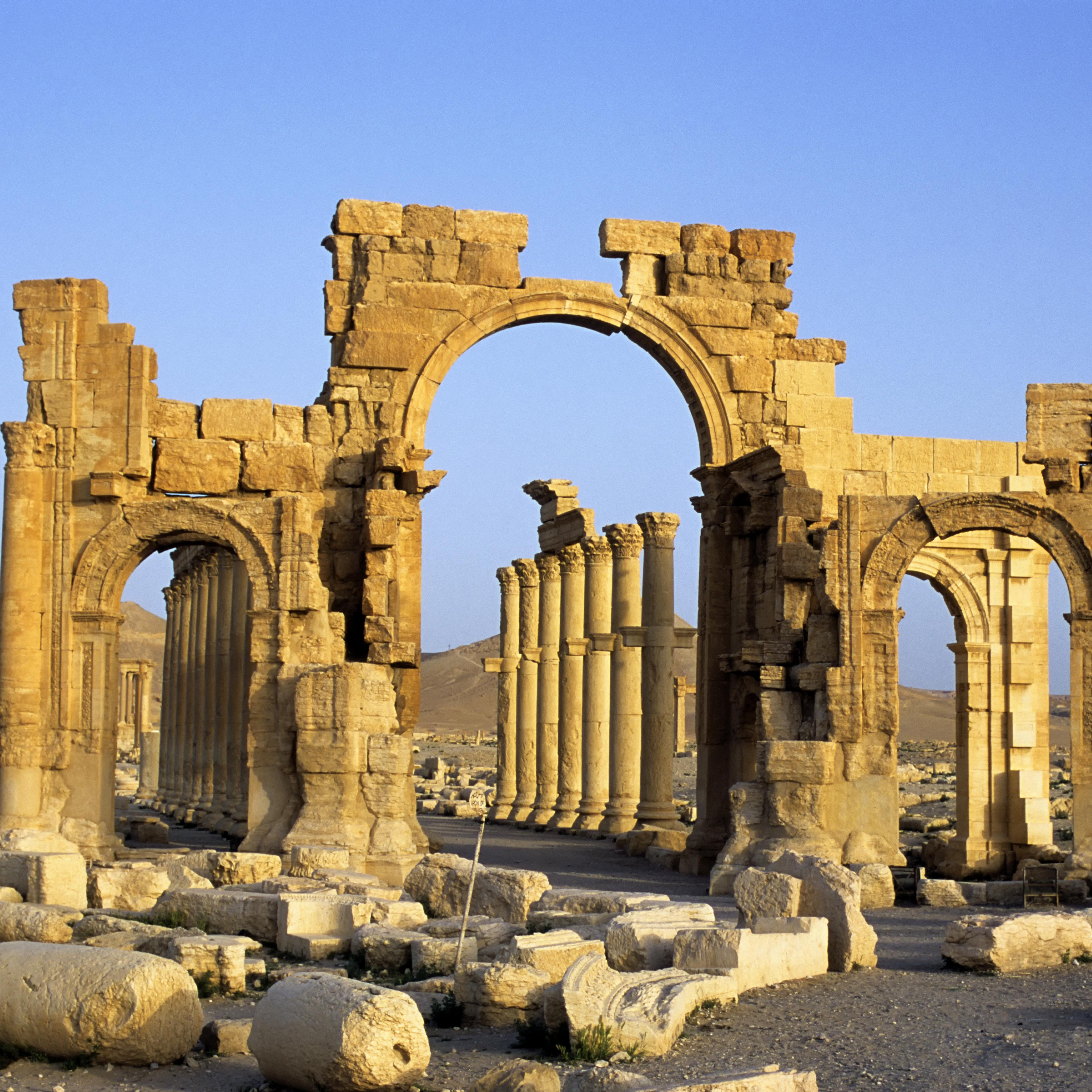 Syria, Palmyra, Ancient Roman City, Triumphal Arch And