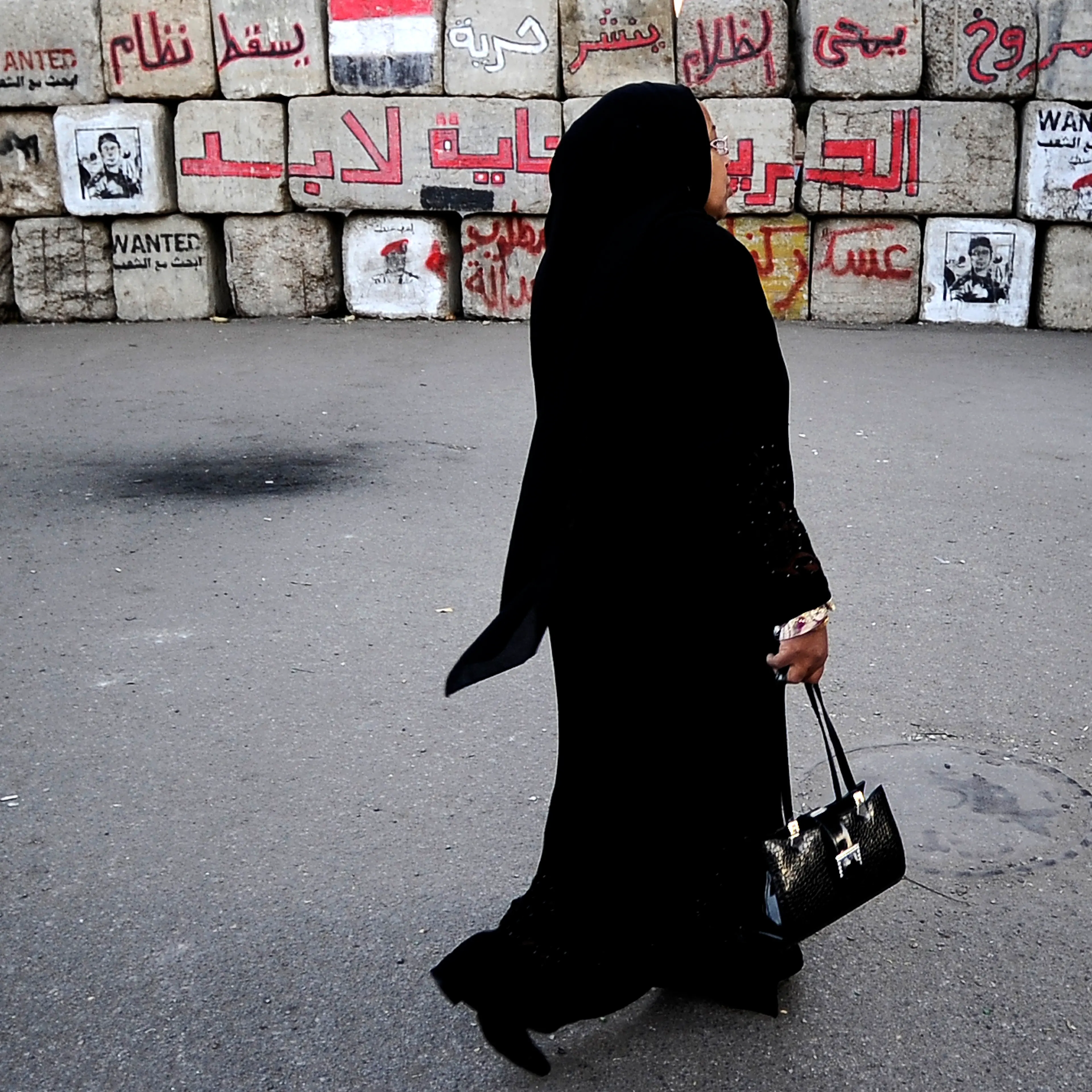 A woman near Cairo's Tahrir Square in 2011.