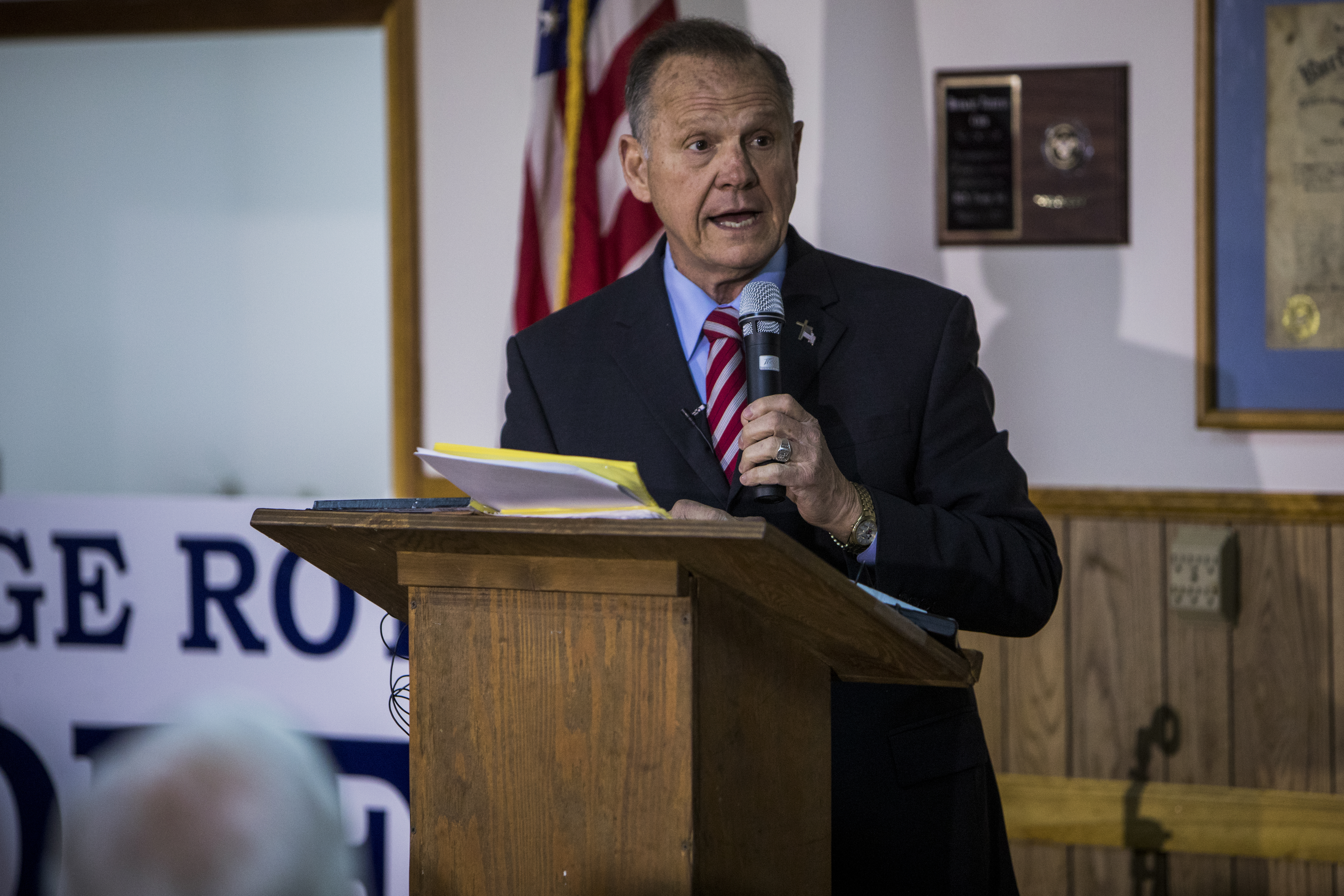 GOP Alabama Senate Candidate Roy Moore Holds Campaign Rally