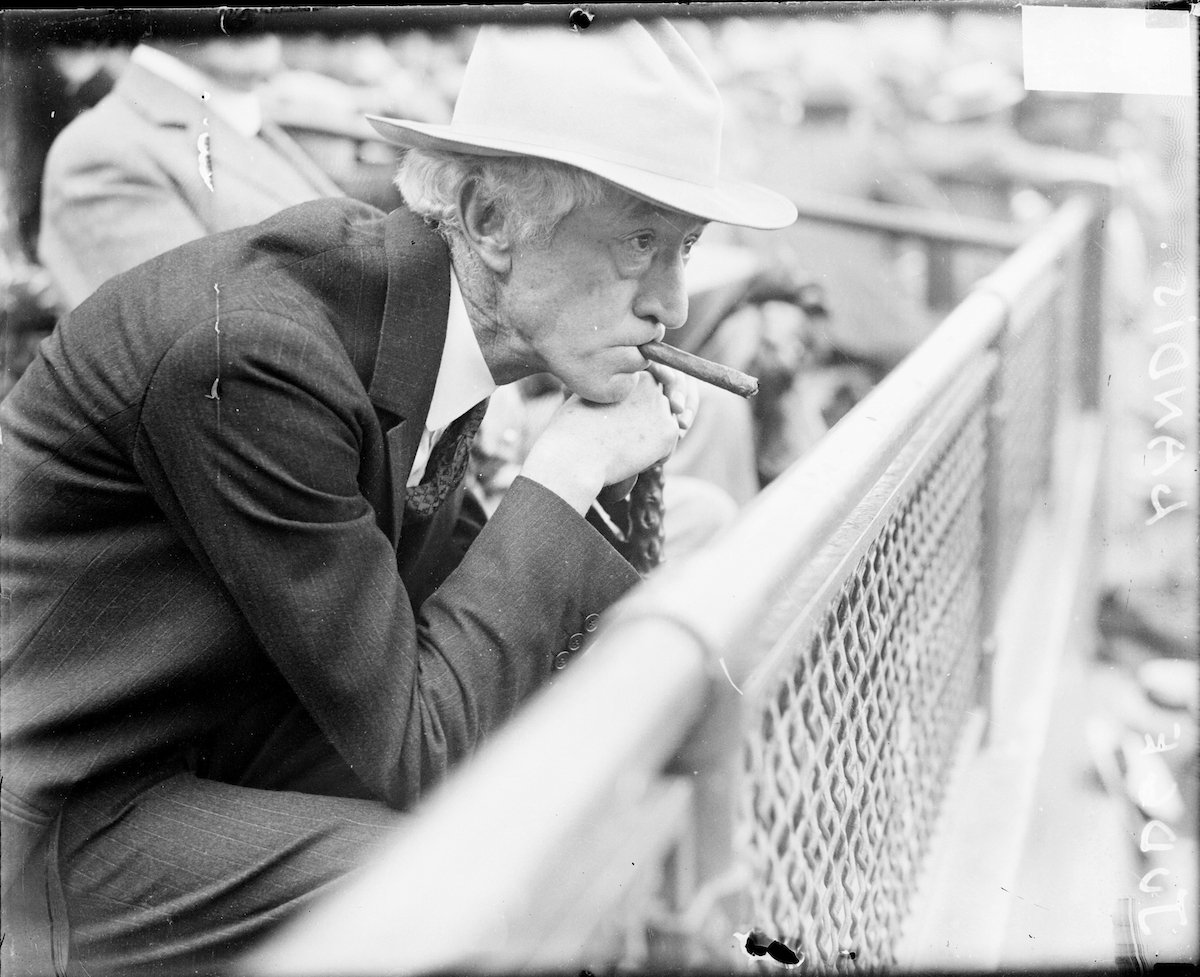 Judge Kenesaw Mountain Landis At A Ballgame