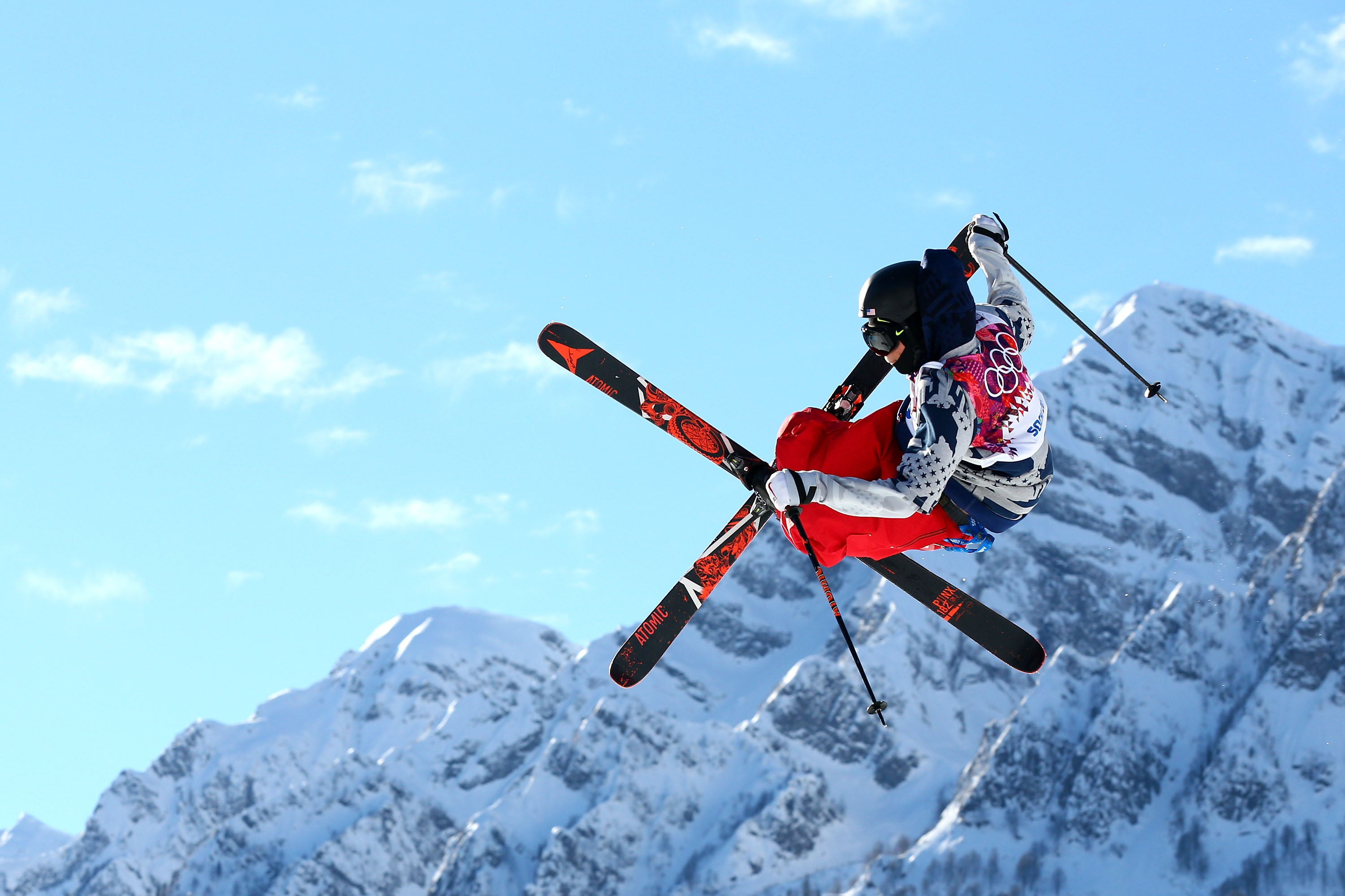 Gus Kenworthy competing in the Winter Olympics