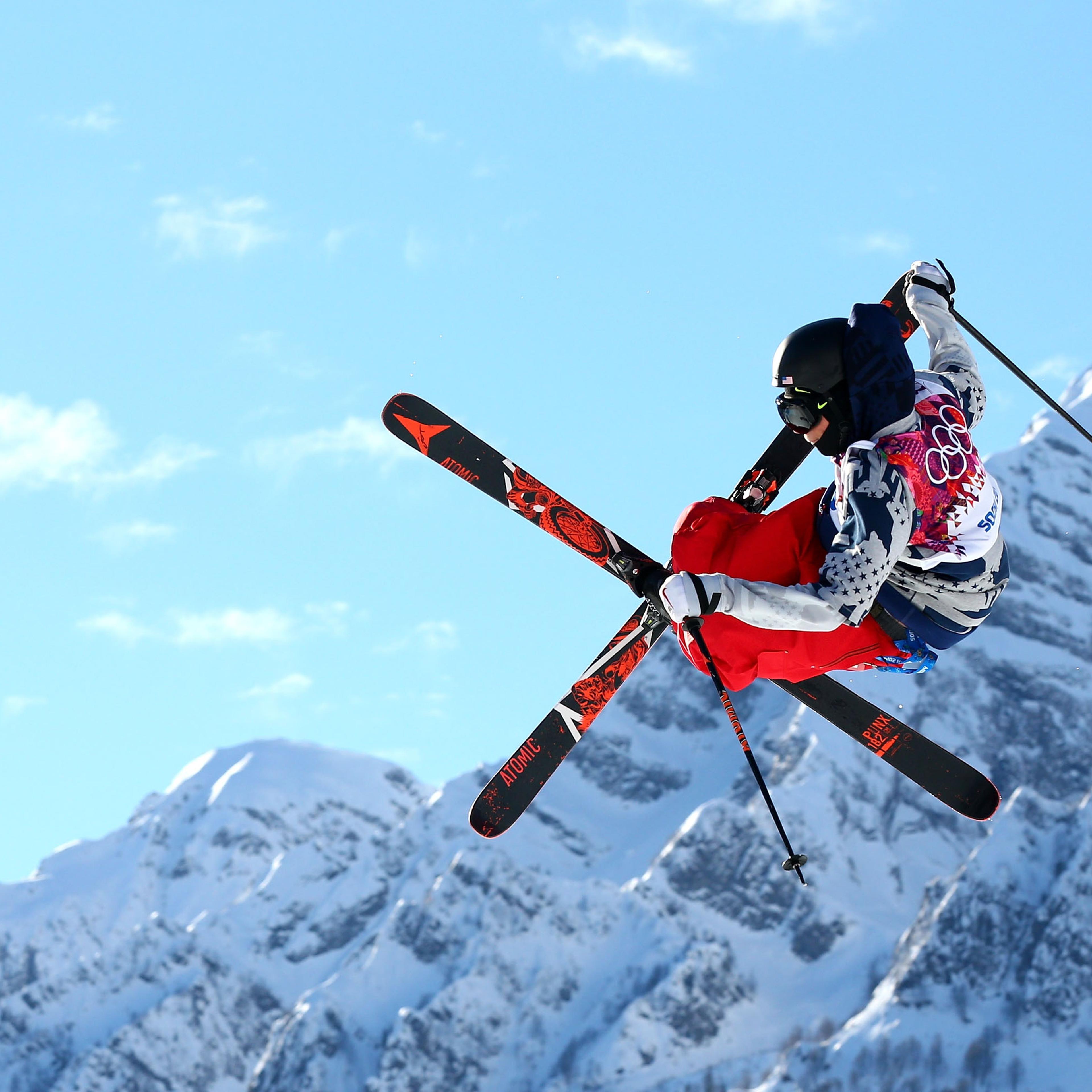 Gus Kenworthy competing in the Winter Olympics