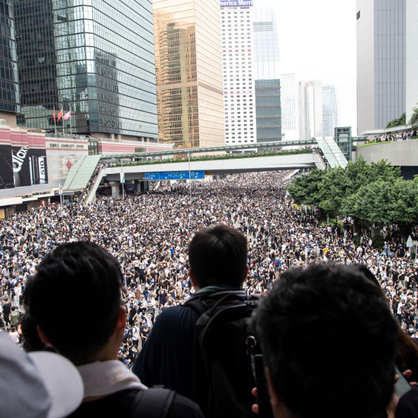 Thousands of protesters occupied the roads near the