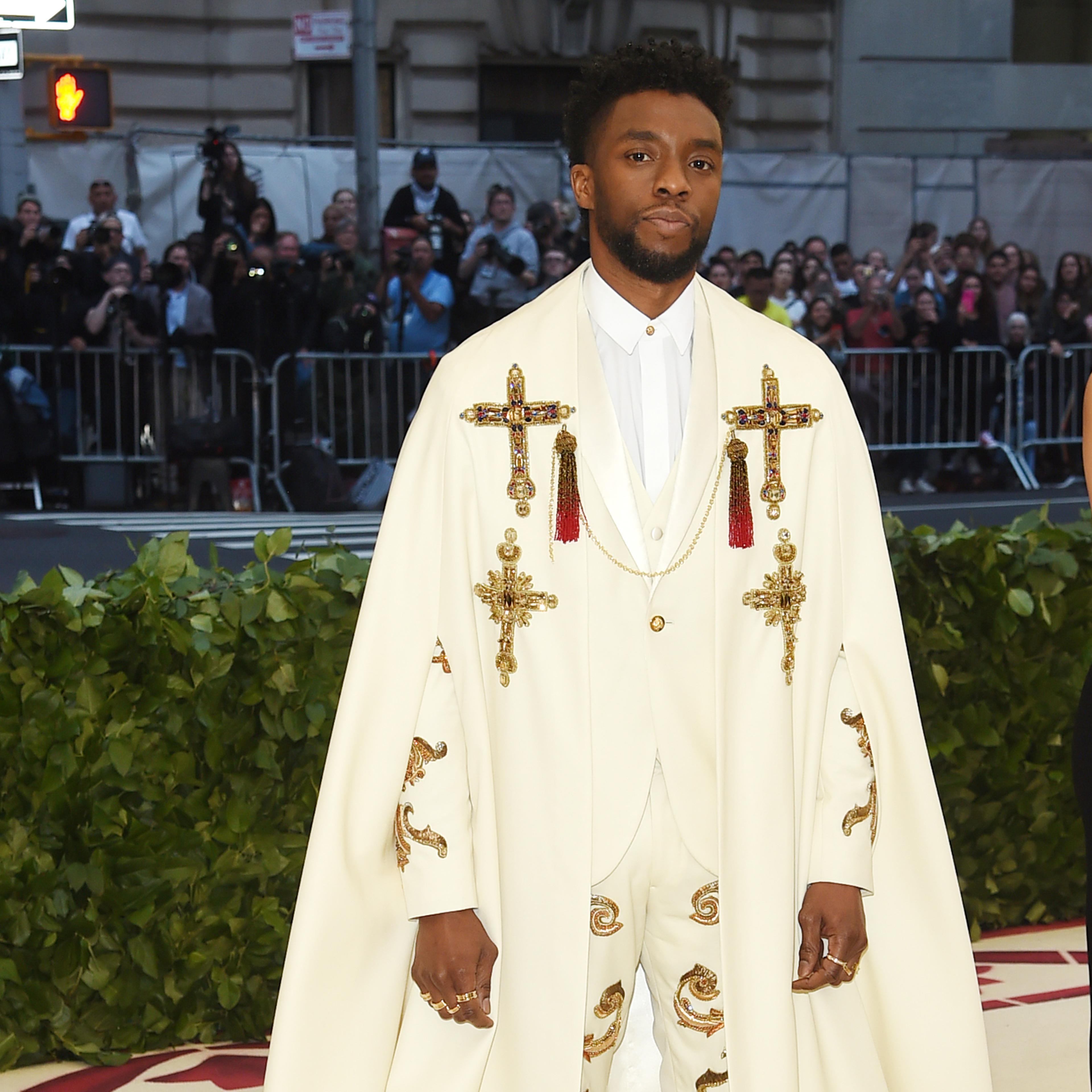 Chadwick Boseman at 2018 Met Gala