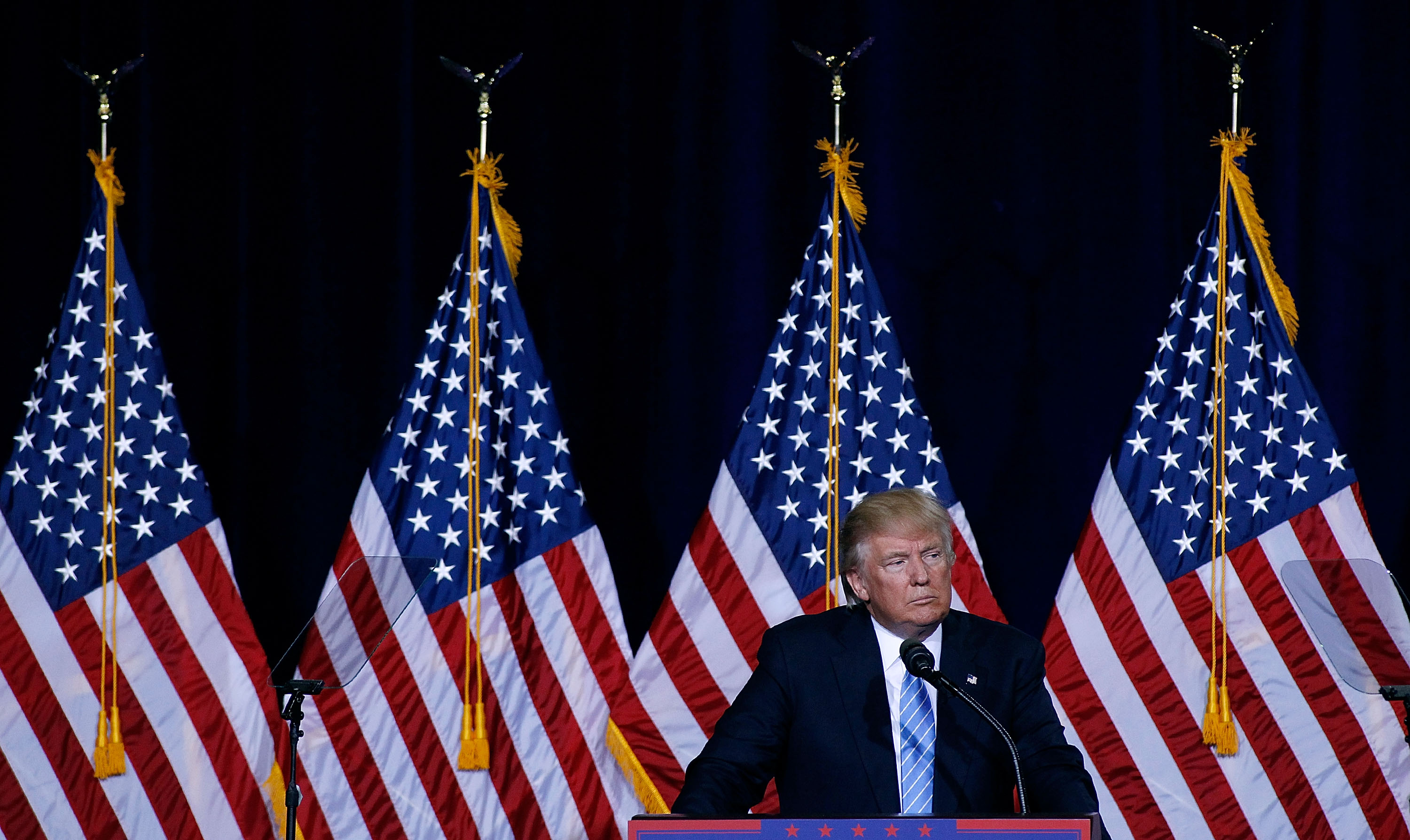 Donald Trump Speaks On Immigration At Rally In Phoenix